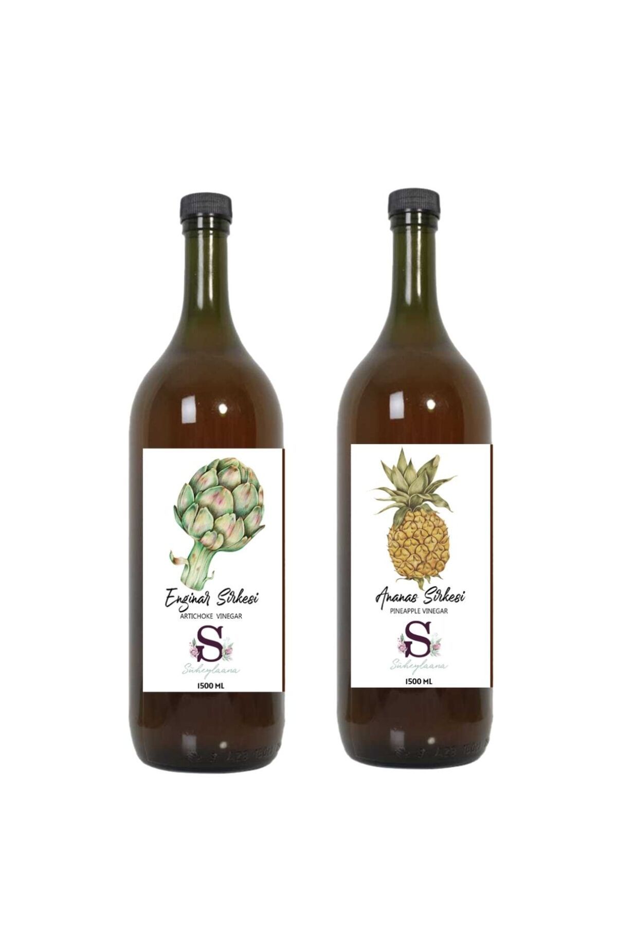 Süheylaana Doğal Enginar Sirkesi 1500 Ml - Doğal Ananas Sirkesi 1500 Ml