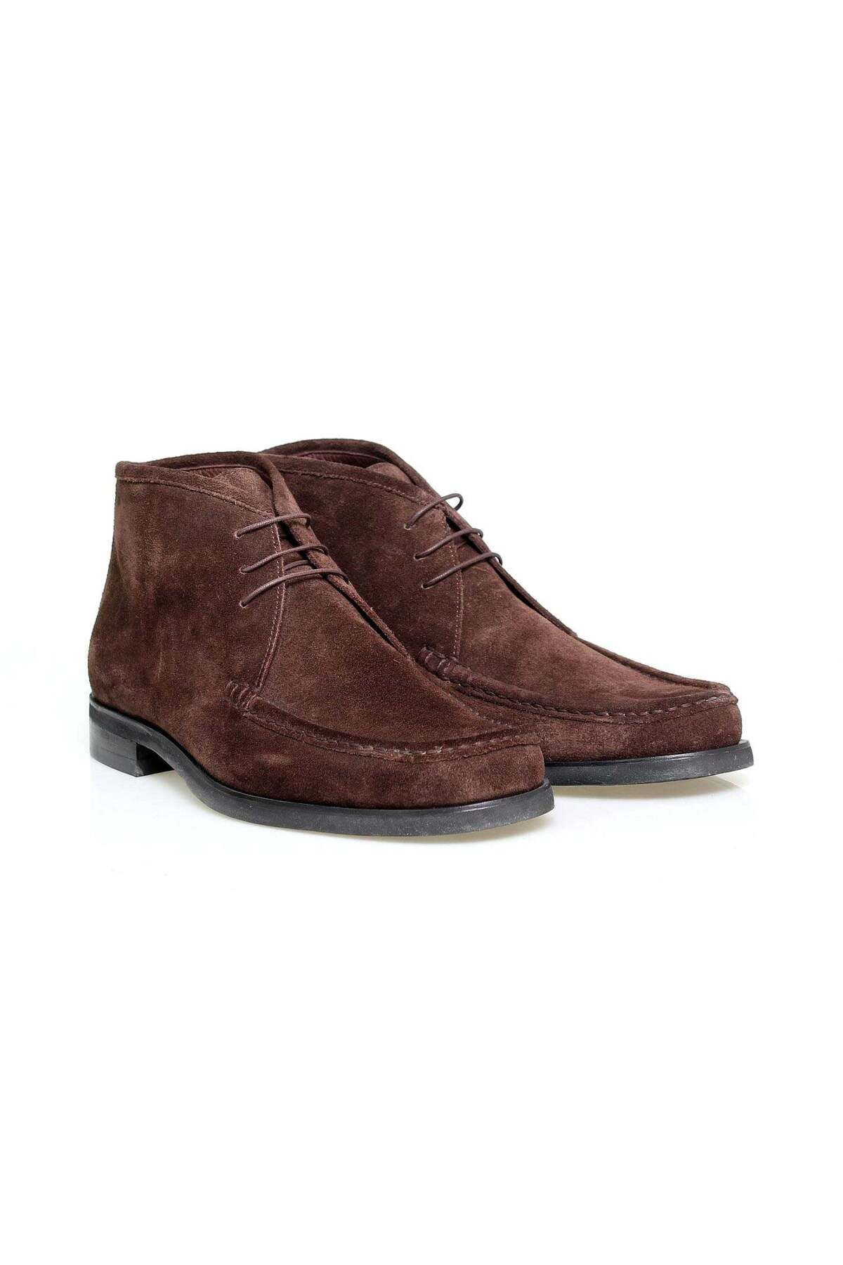 Butik KAHVERENGİ BAĞCIKLI HAKİKİ DERİ SÜET ERKEK BOT