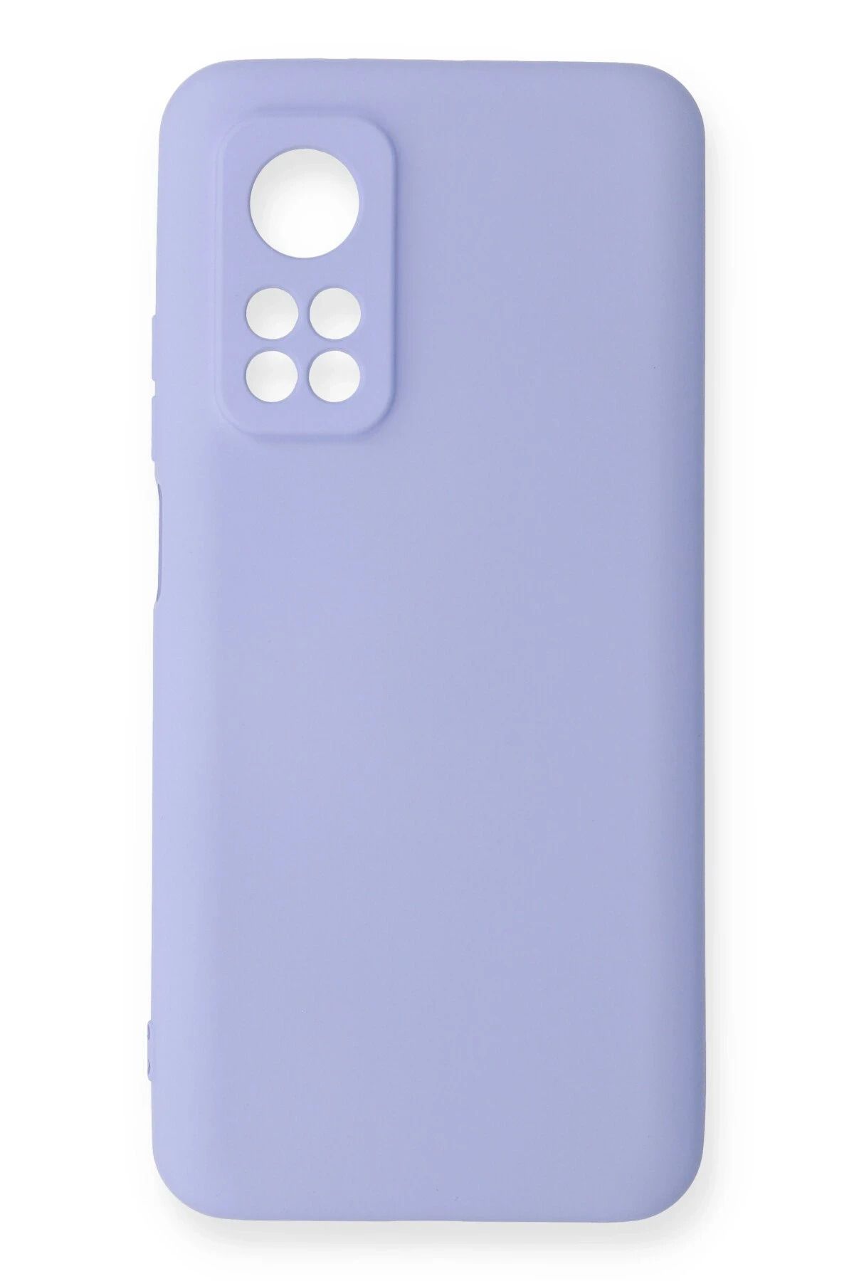 NewFace Xiaomi Mi 10T uyumlu Kılıf Nano içi Kadife Silikon - Lila HNZRN