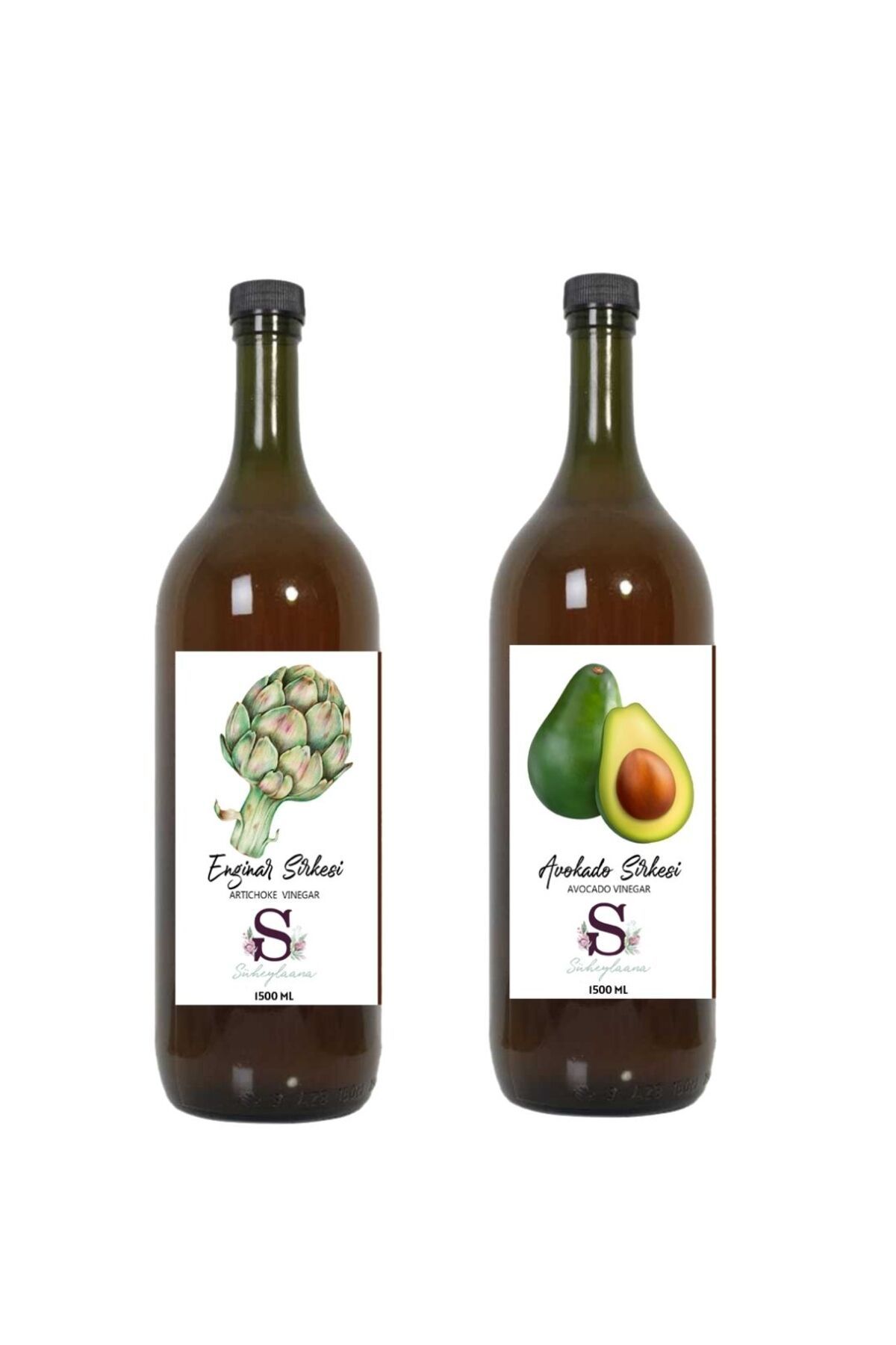 Süheylaana Doğal Enginar Sirkesi 1500 Ml - Doğal Avokado Sirkesi 1500 Ml