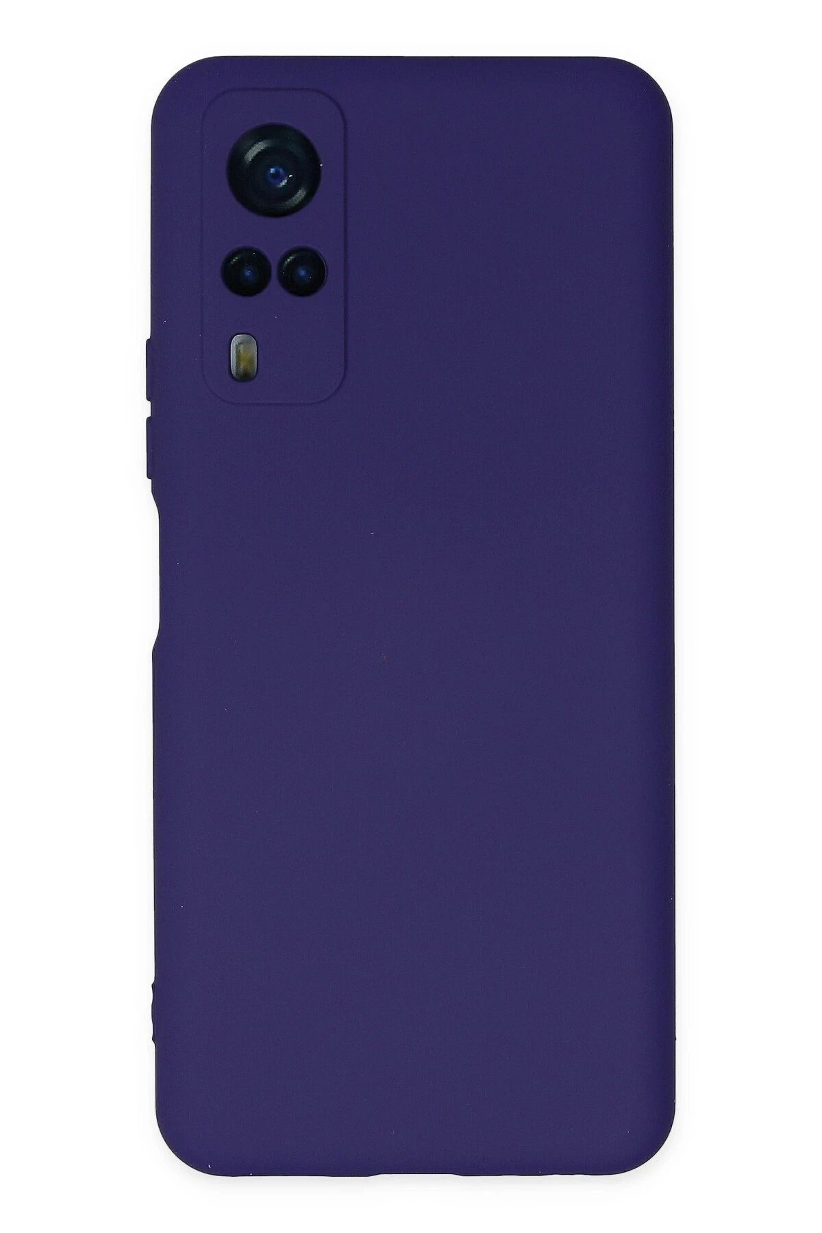 NewFace Vivo Y53S Uyumlu Kılıf Nano içi Kadife Silikon - Mor BSTMY