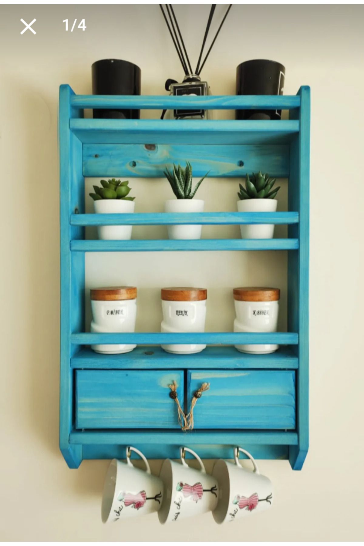 Picco Wood Ahşap baharatlık terek (56*36*8,5)