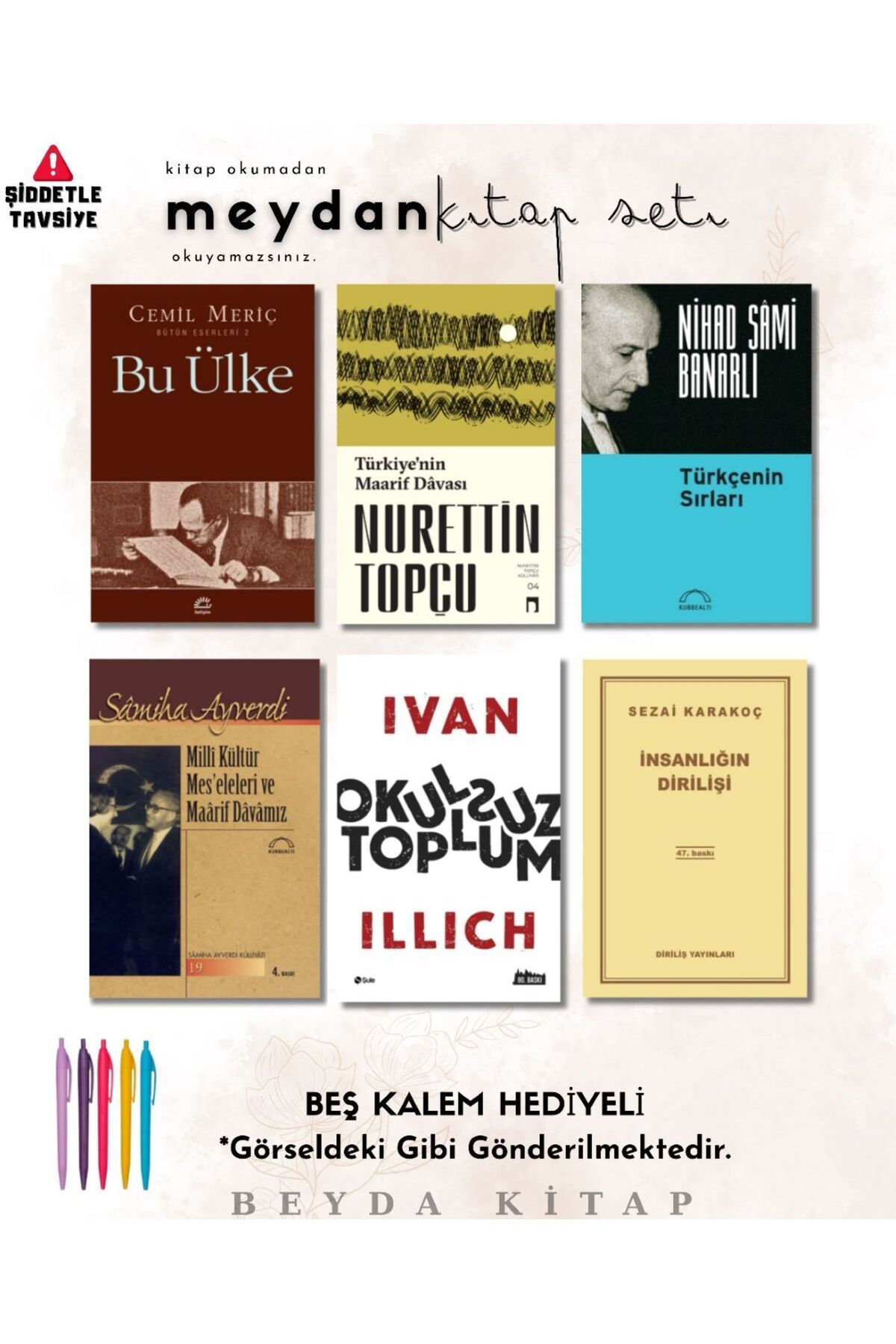 İletişim Yayınları Bu Ülke - Maarif Davası - Türkçenin Sırları - Okulsuz Toplum - İnsanlığın Diriliş - Set, ÖĞRTMNT1