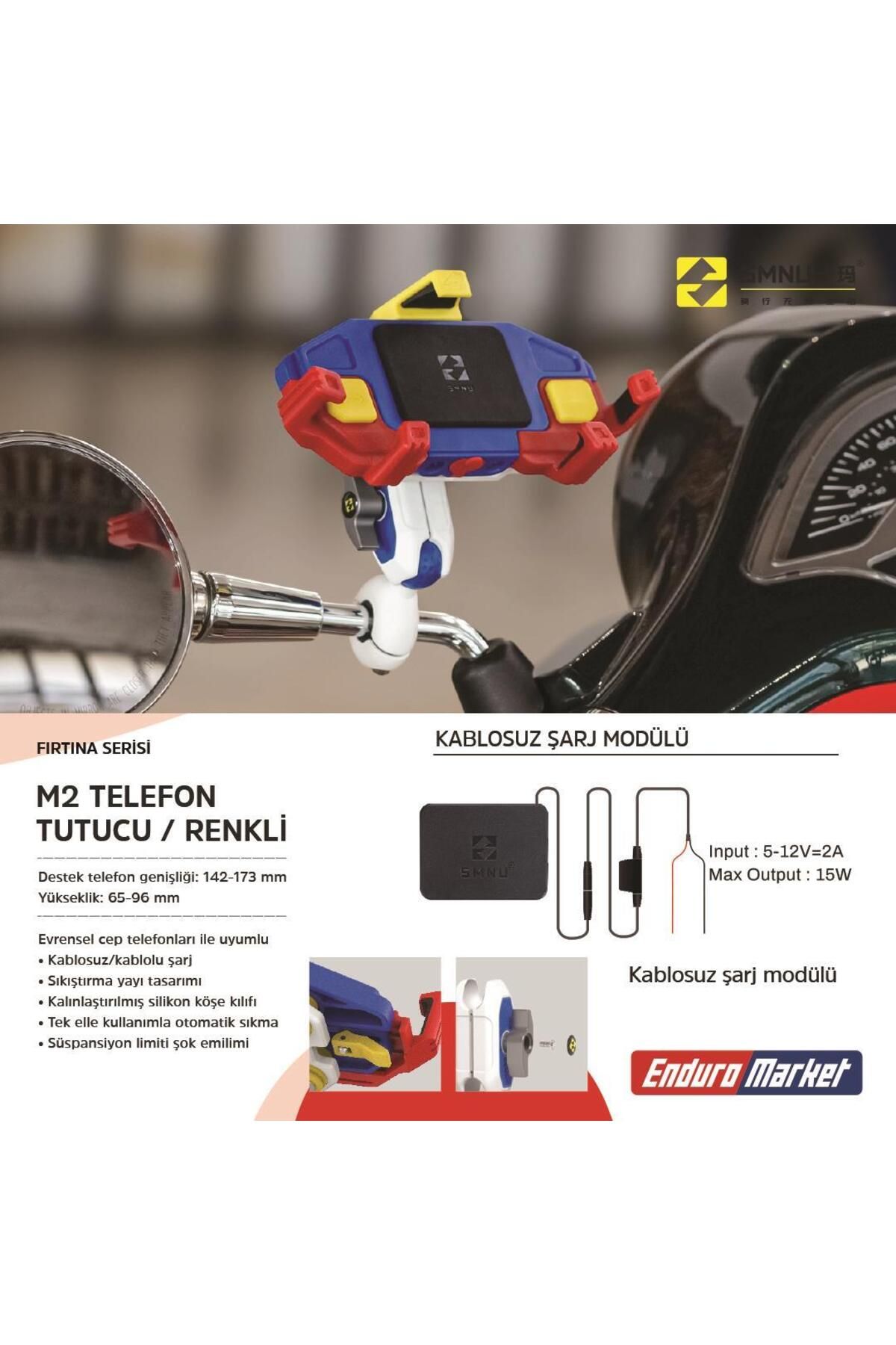 SMNU M2 TELEFON TUTUCU RENKLİ