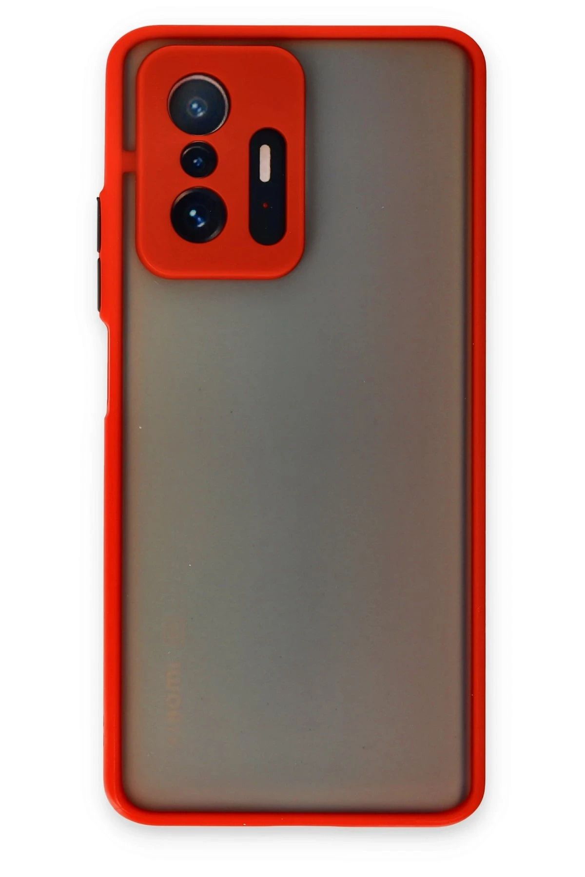 NewFace Xiaomi Mi 11T Pro Kılıf Montreal Silikon Kapak - Kırmızı FERRG