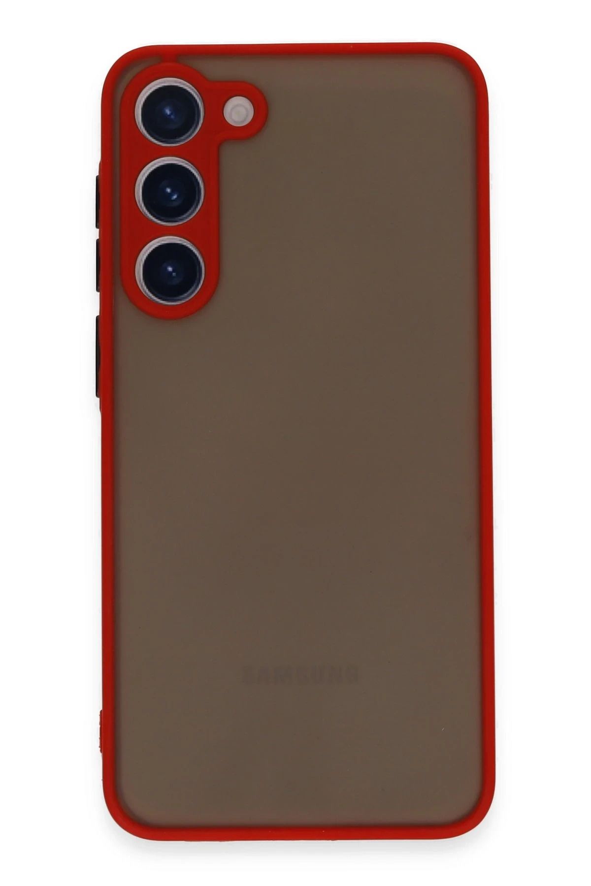 NewFace Samsung Galaxy S23 Plus Kılıf Montreal Silikon Kapak - Kırmızı BSTMY