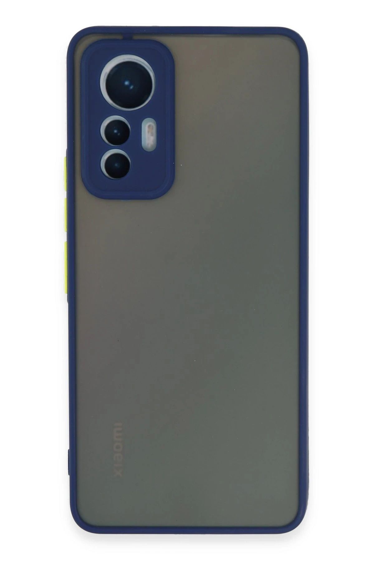 NewFace Xiaomi Mi 12 Lite Kılıf Montreal Silikon Kapak - Lacivert BSTMY