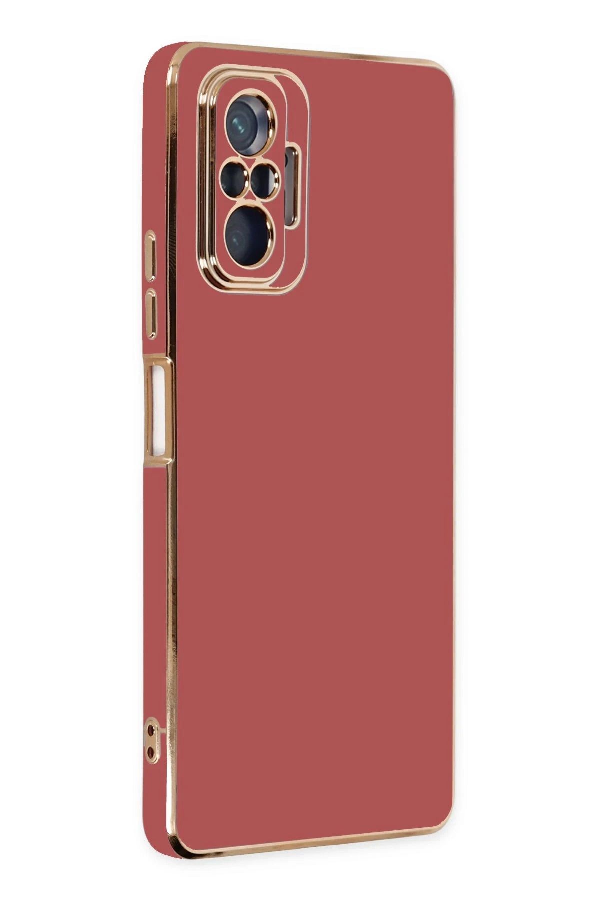 NewFace Xiaomi Redmi Note 10 Pro Kılıf Volet Silikon - Kırmızı FERRG