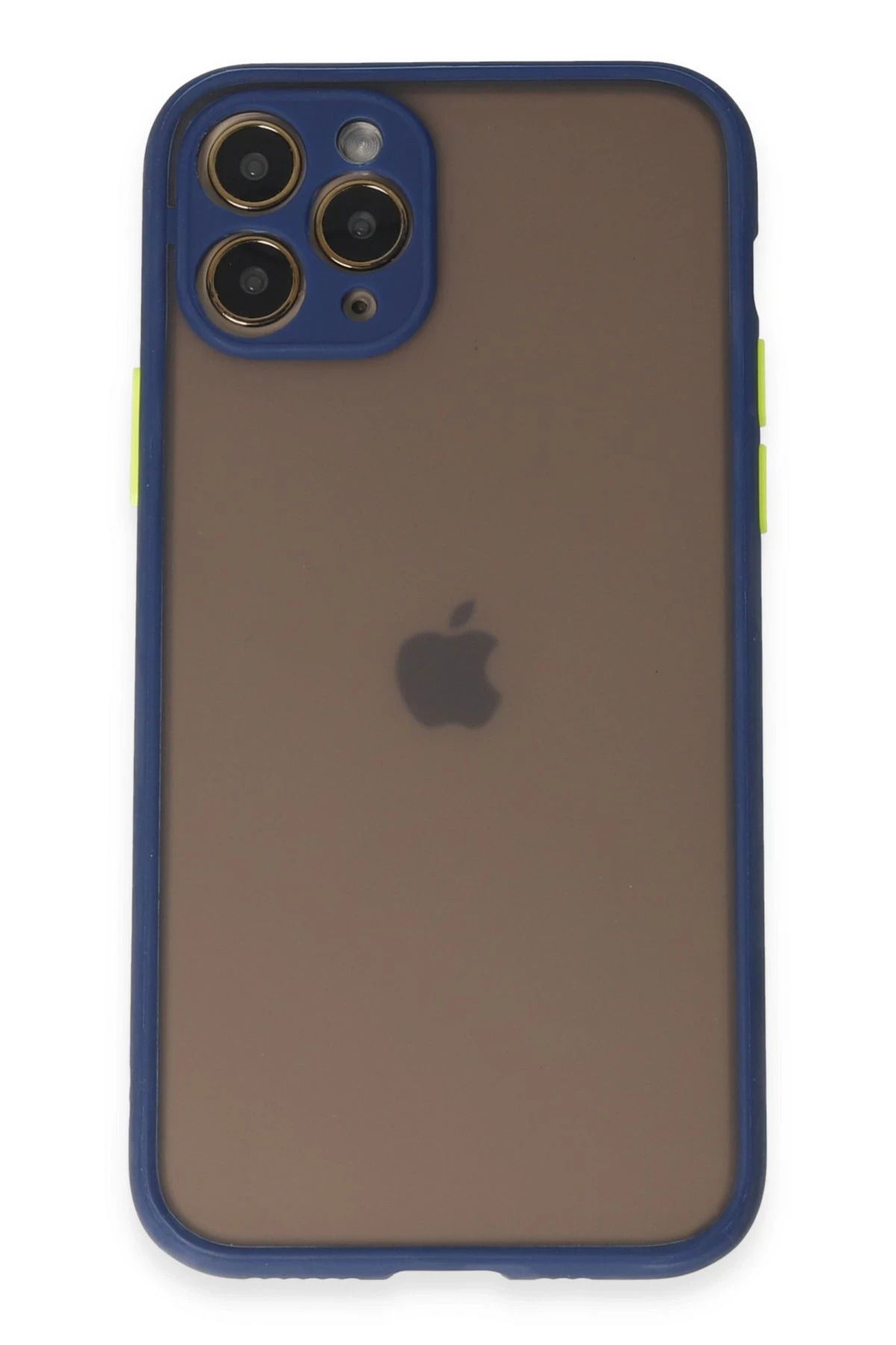 NewFace iPhone 11 Pro Kılıf Montreal Silikon Kapak - Lacivert INSLM