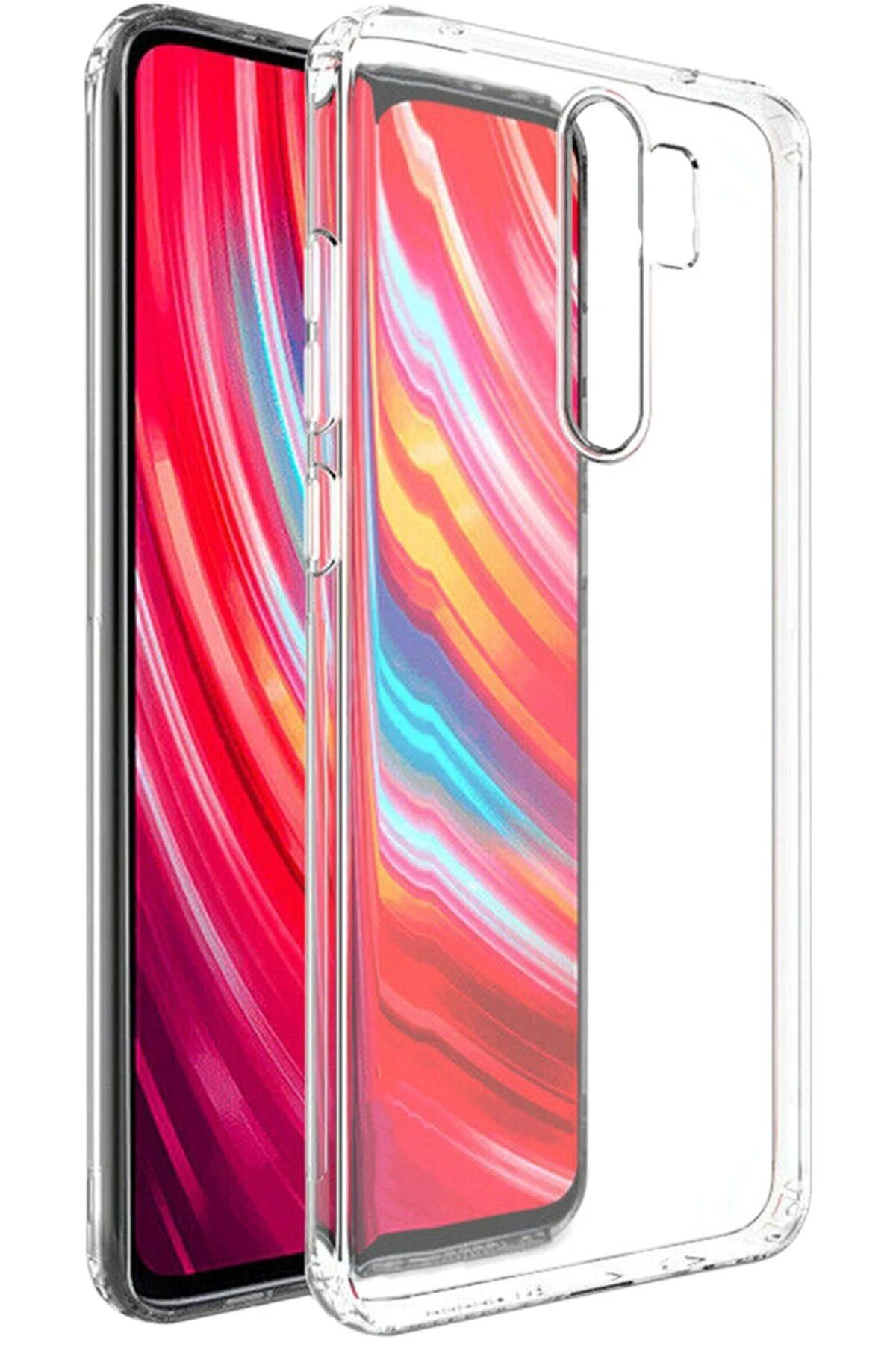 NewFace Xiaomi Redmi Note 8 Pro Kılıf Lüx Şeffaf Silikon INSLM