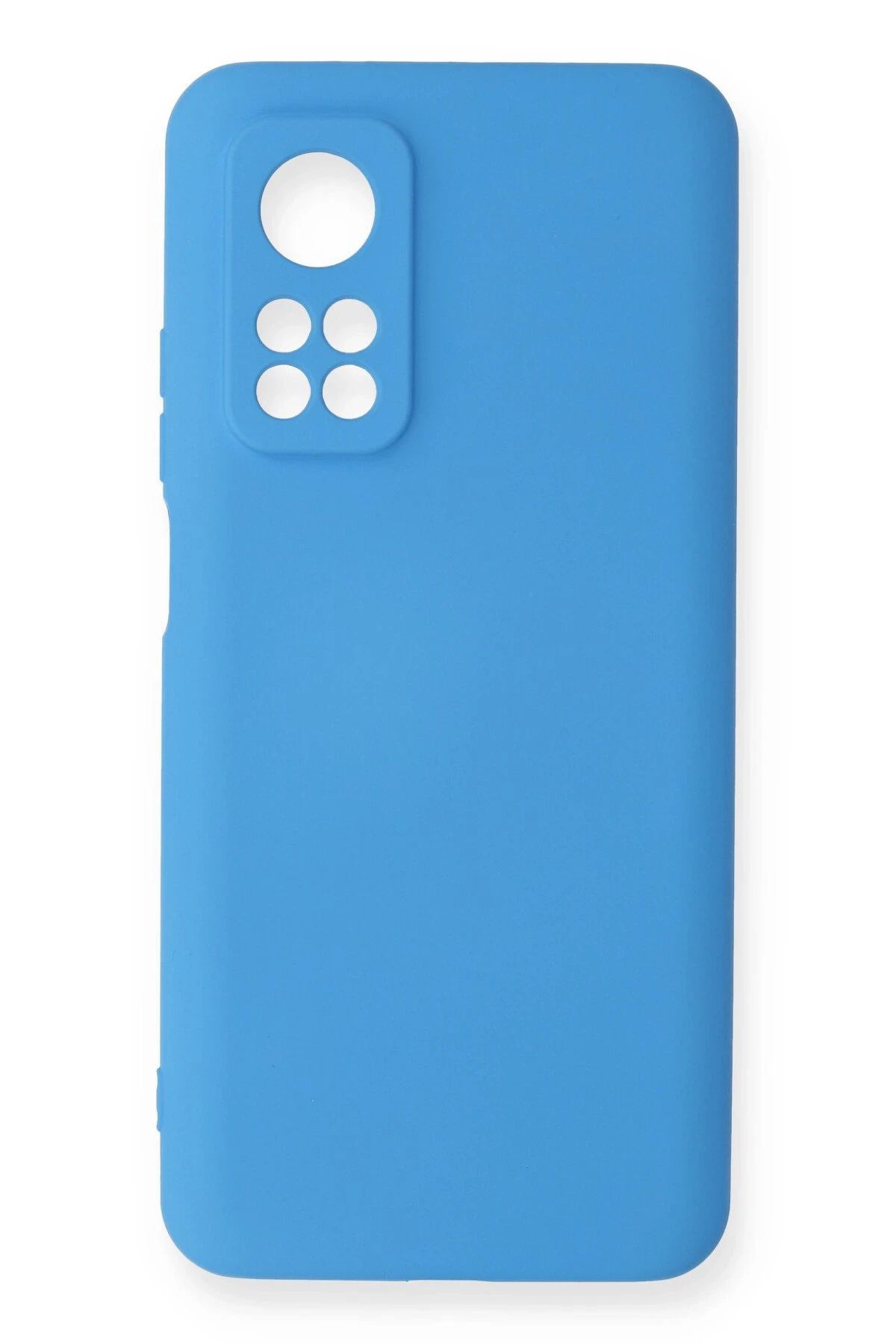 NewFace Xiaomi Mi 10T Kılıf Nano içi Kadife Silikon - Mavi FERRG