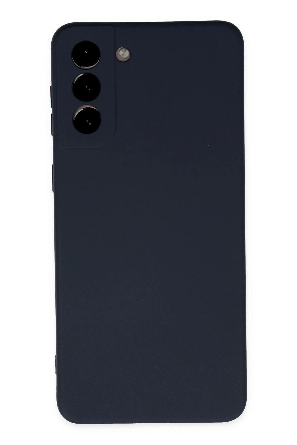 NewFace Galaxy S21 Plus Uyumlu  Kılıf Nano içi Kadife Silikon - Lacivert HNZRN