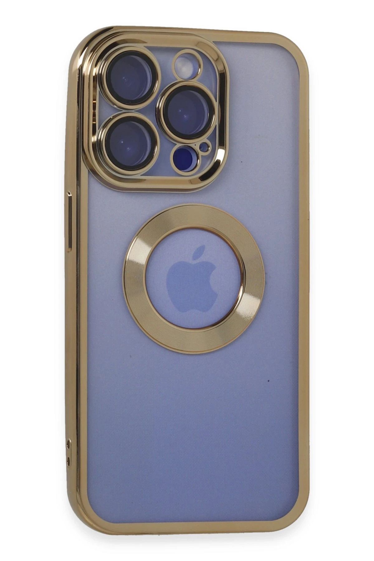 NewFace iPhone 15 Pro Kılıf Slot Silikon - Gold YNSMR