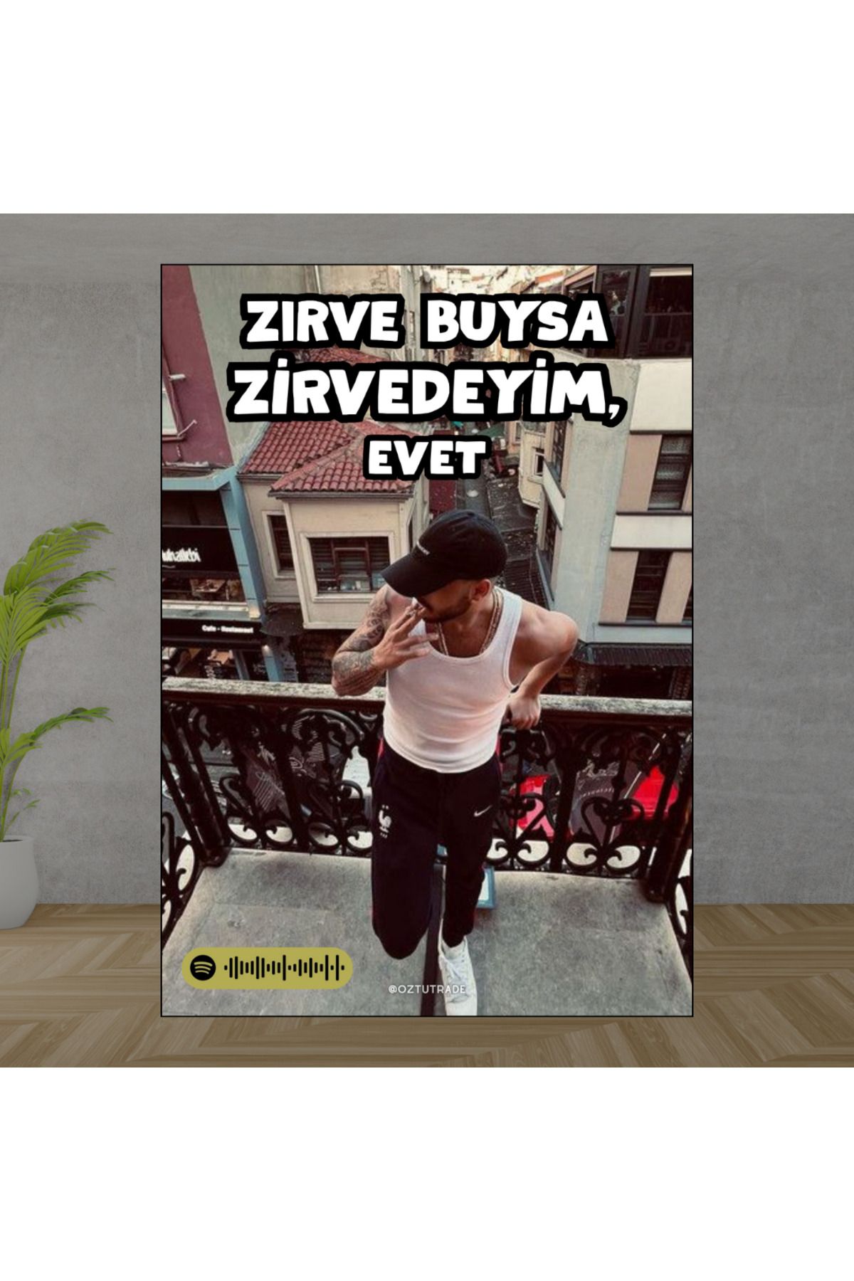 MUTLULUK ŞARKI POSTER - QR KODLU