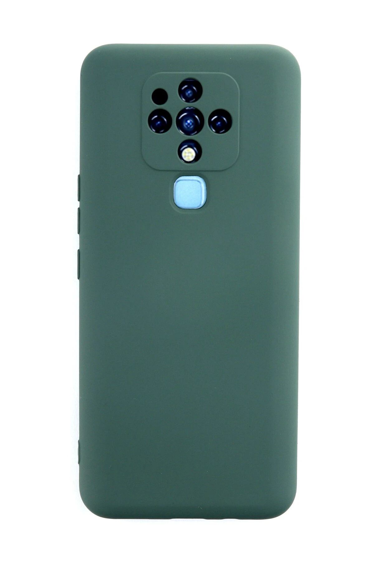 NewFace Tecno Camon 16 Uyumlu Kılıf Nano içi Kadife Silikon - Koyu Yeşil BSTMY