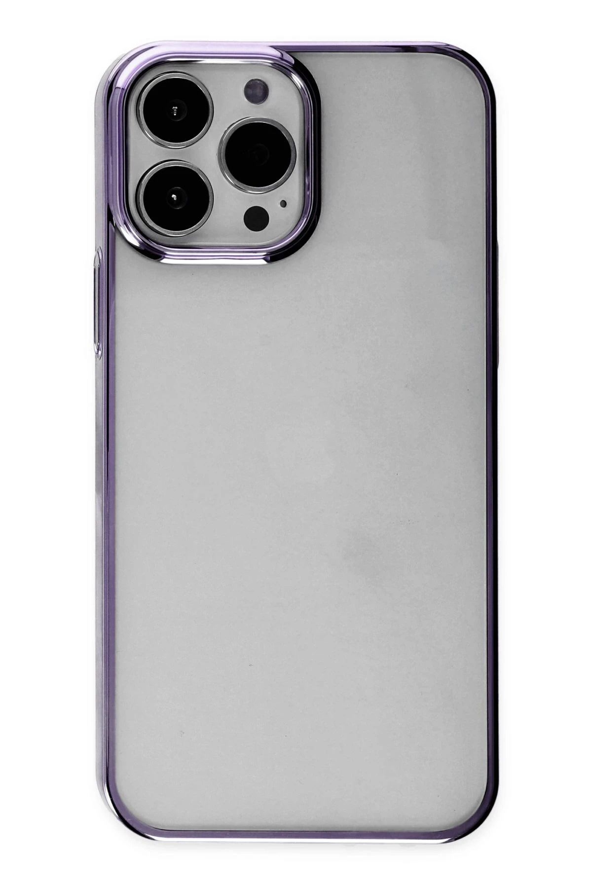 NewFace iPhone 13 Pro Max Kılıf Element Silikon - Mor YNSMR