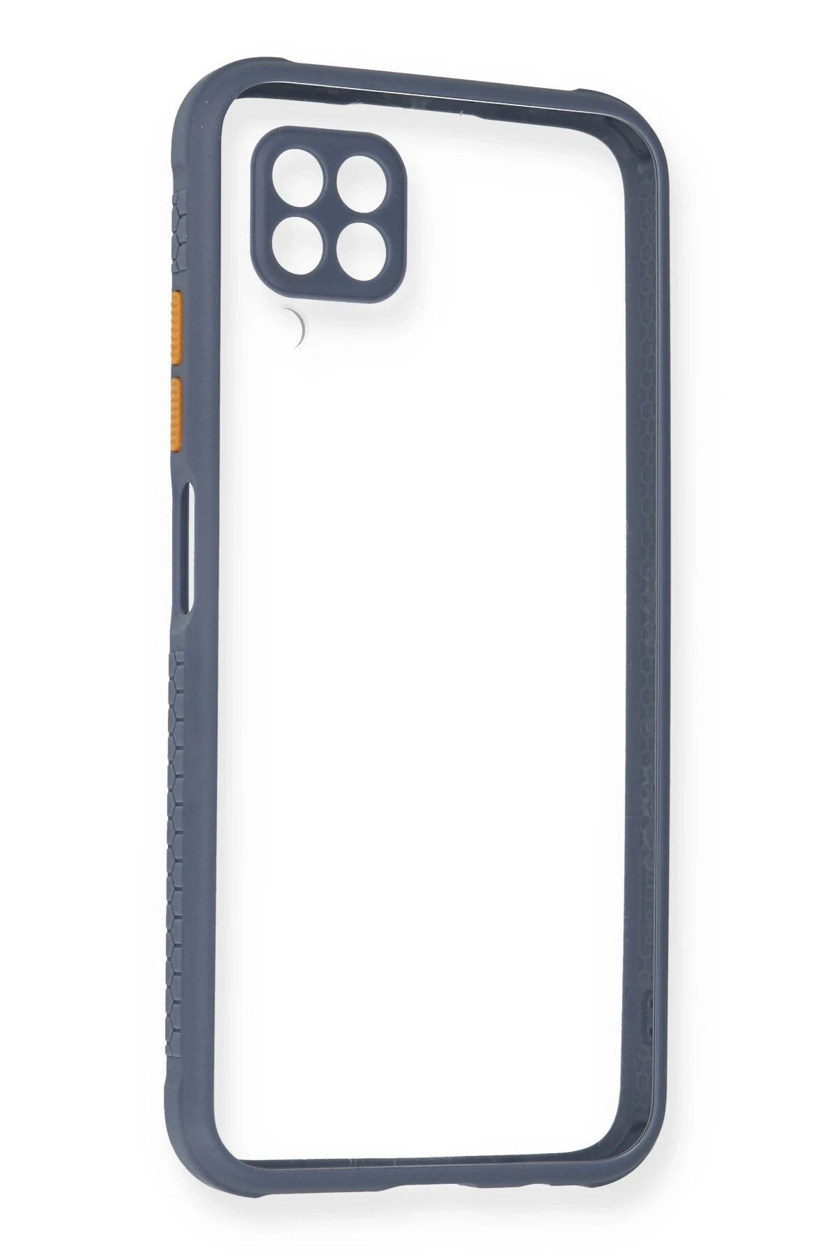 NewFace Huawei P40 Lite Kılıf Miami Şeffaf Silikon - Gri INSLM