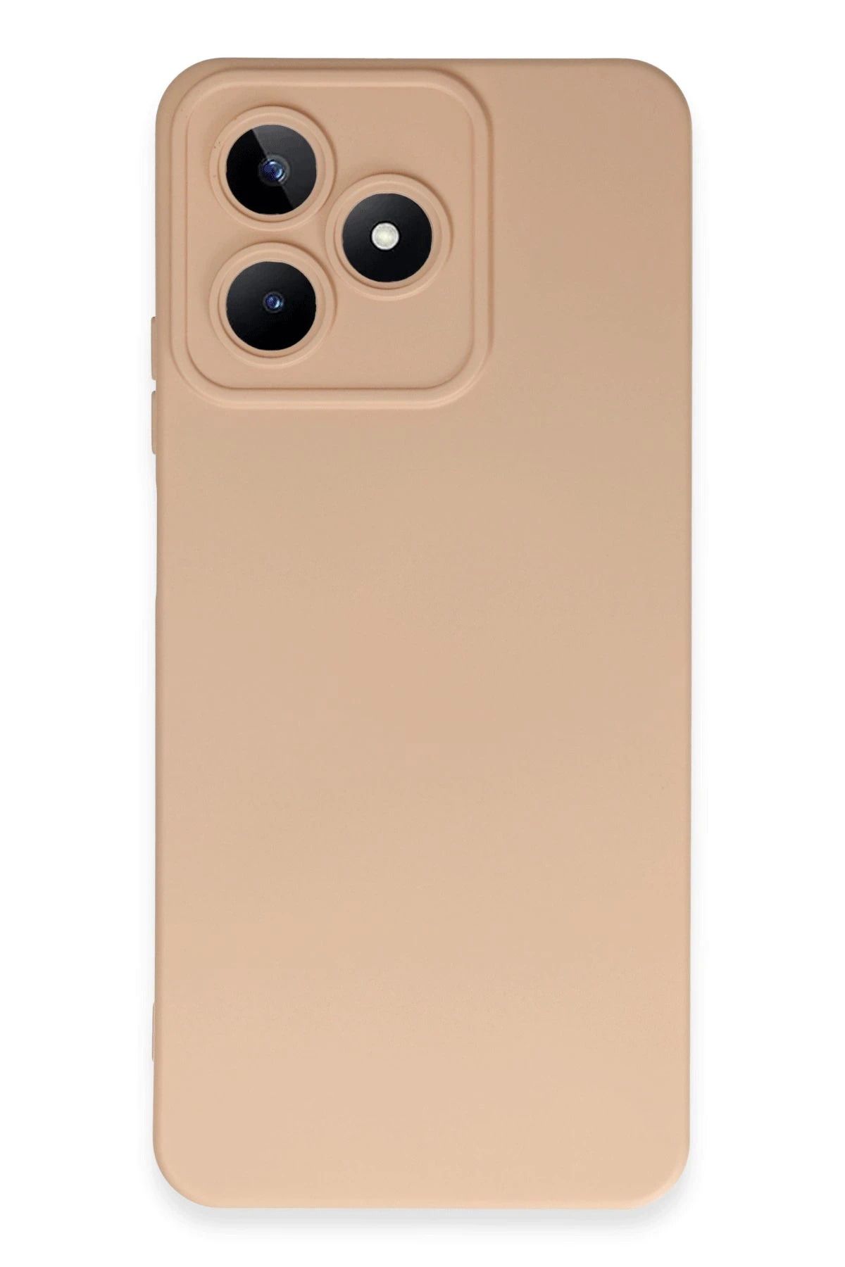 NewFace Realme C53 Kılıf Nano içi Kadife Silikon - Pudra JOJUA