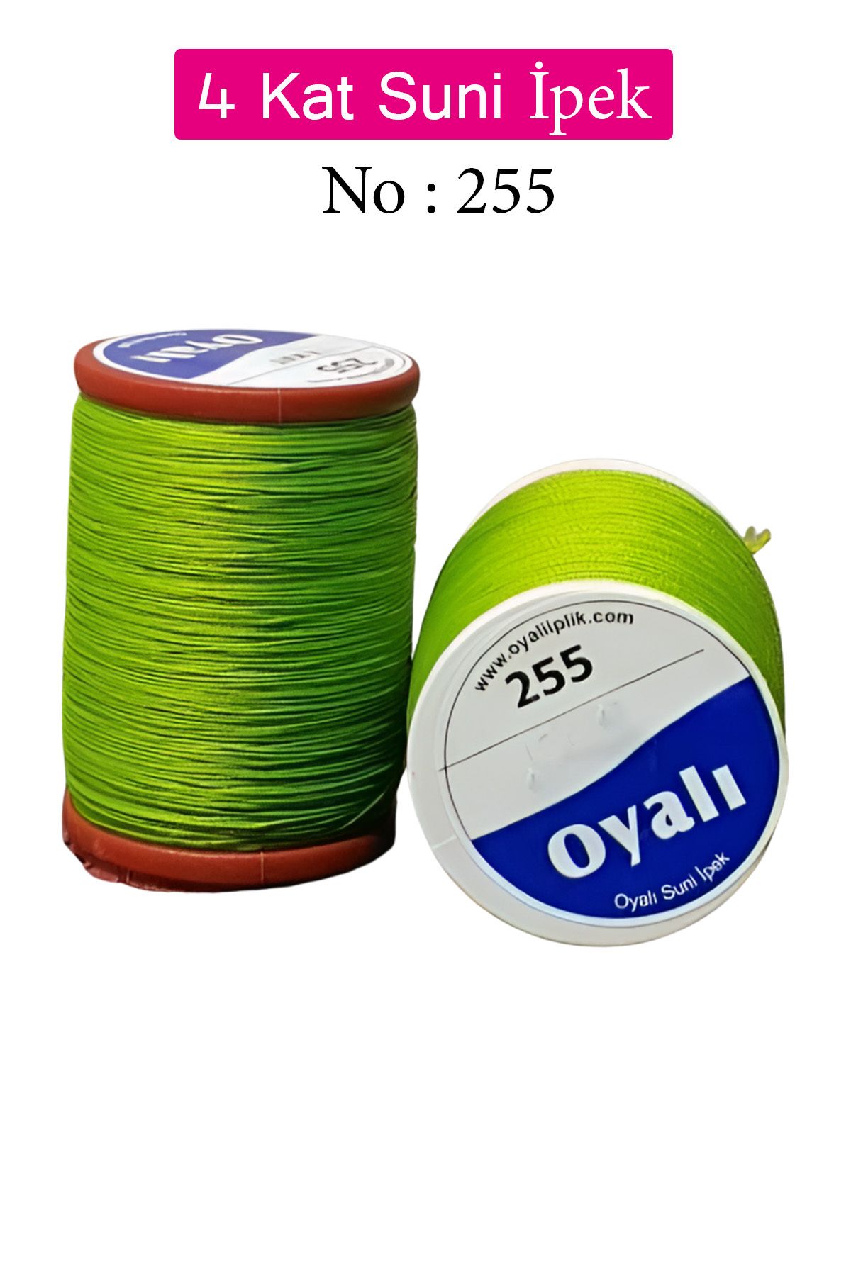 Royaleks Oyalı 4 Kat Suni İpek İplik İğne Oyası Boncuk İpi Tığ Oyası No:255