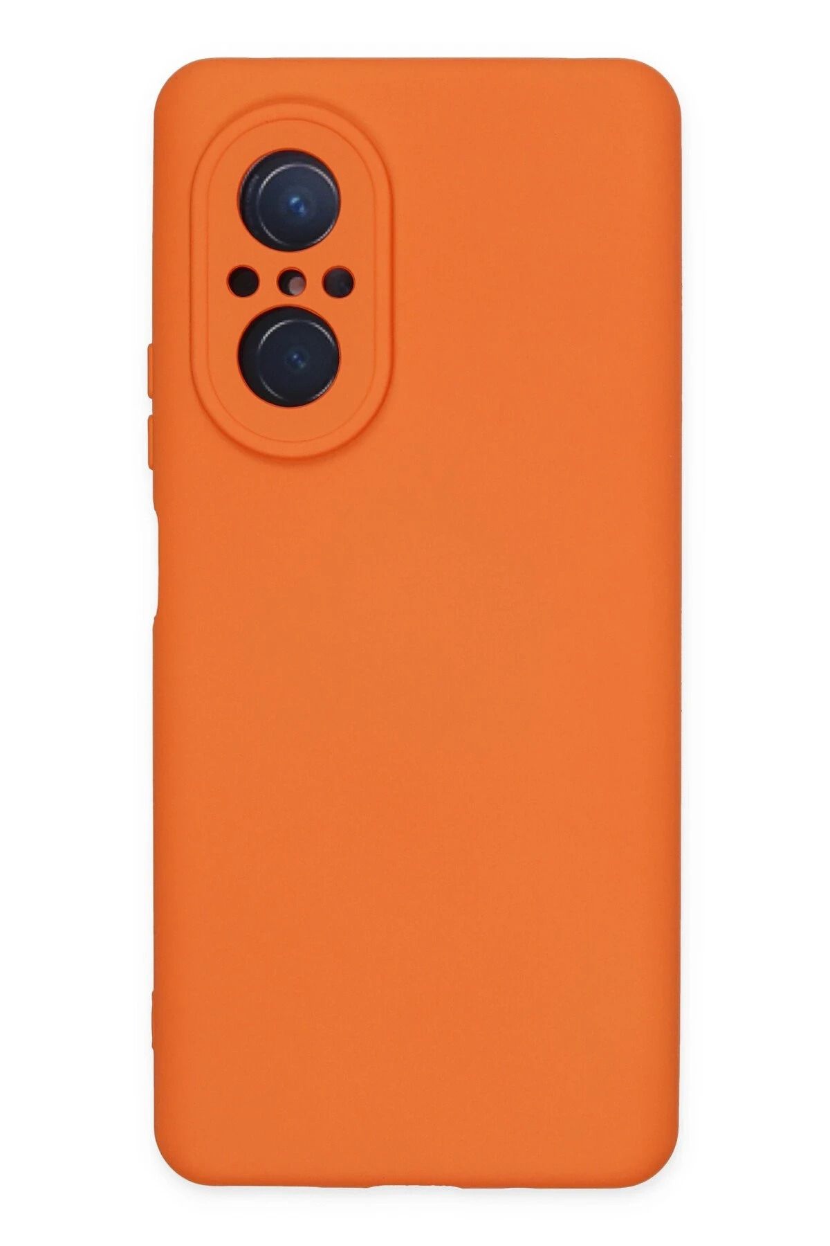 NewFace Huawei Nova 9 SE Kılıf Nano içi Kadife Silikon - Turuncu LZWDR