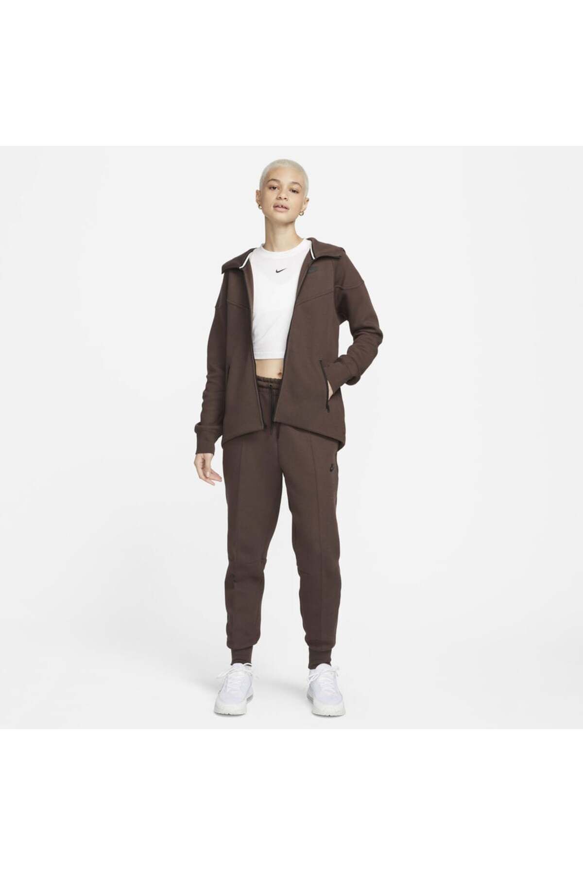 Nike SPORTSWEAR TECH POLAR WINDRUNNER KADIN TAM FERMUARLI KAPÜŞONLU SWEATSHIRT