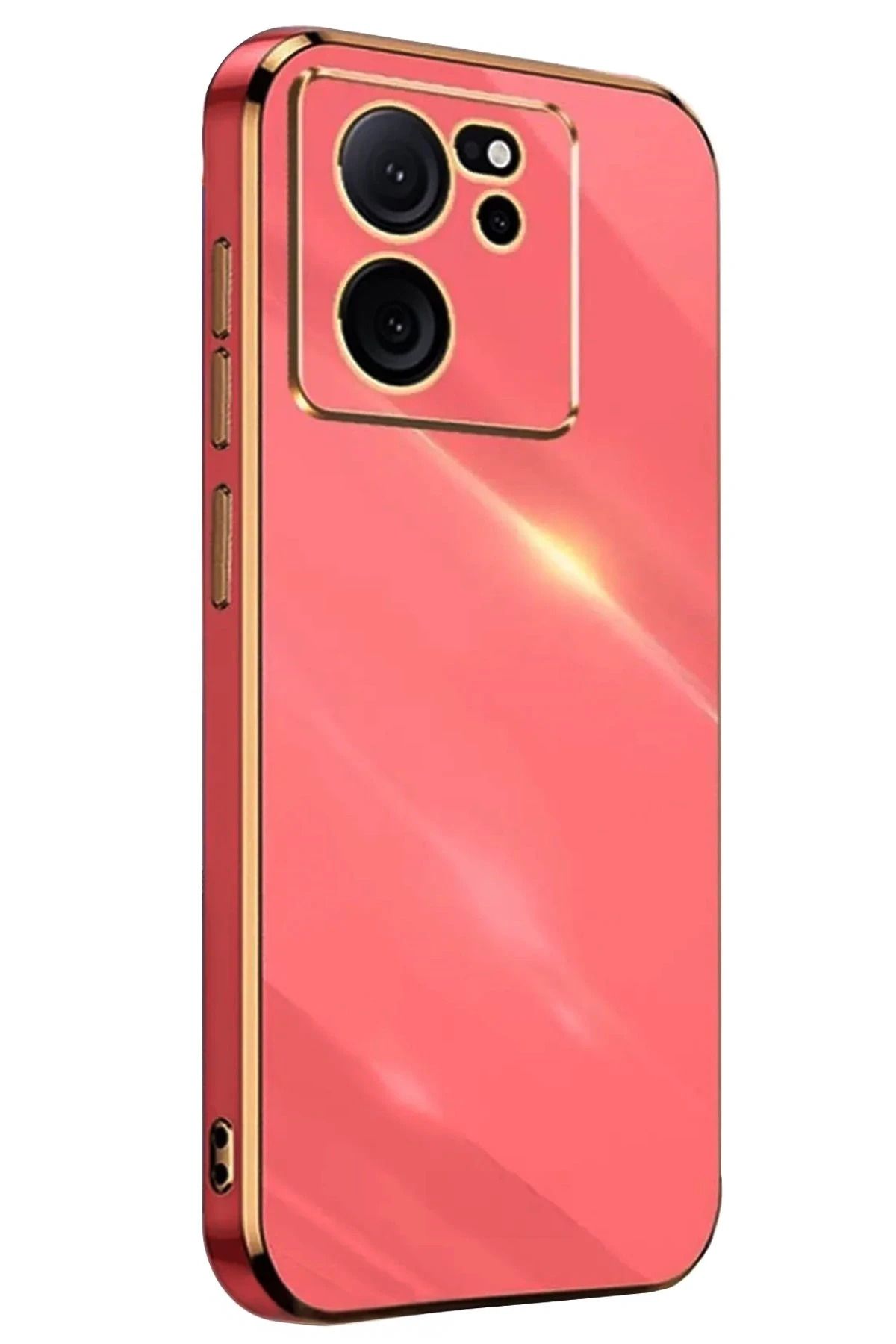 NewFace Xiaomi Mi 13T Pro Kılıf Volet Silikon - Kırmızı JOJUA