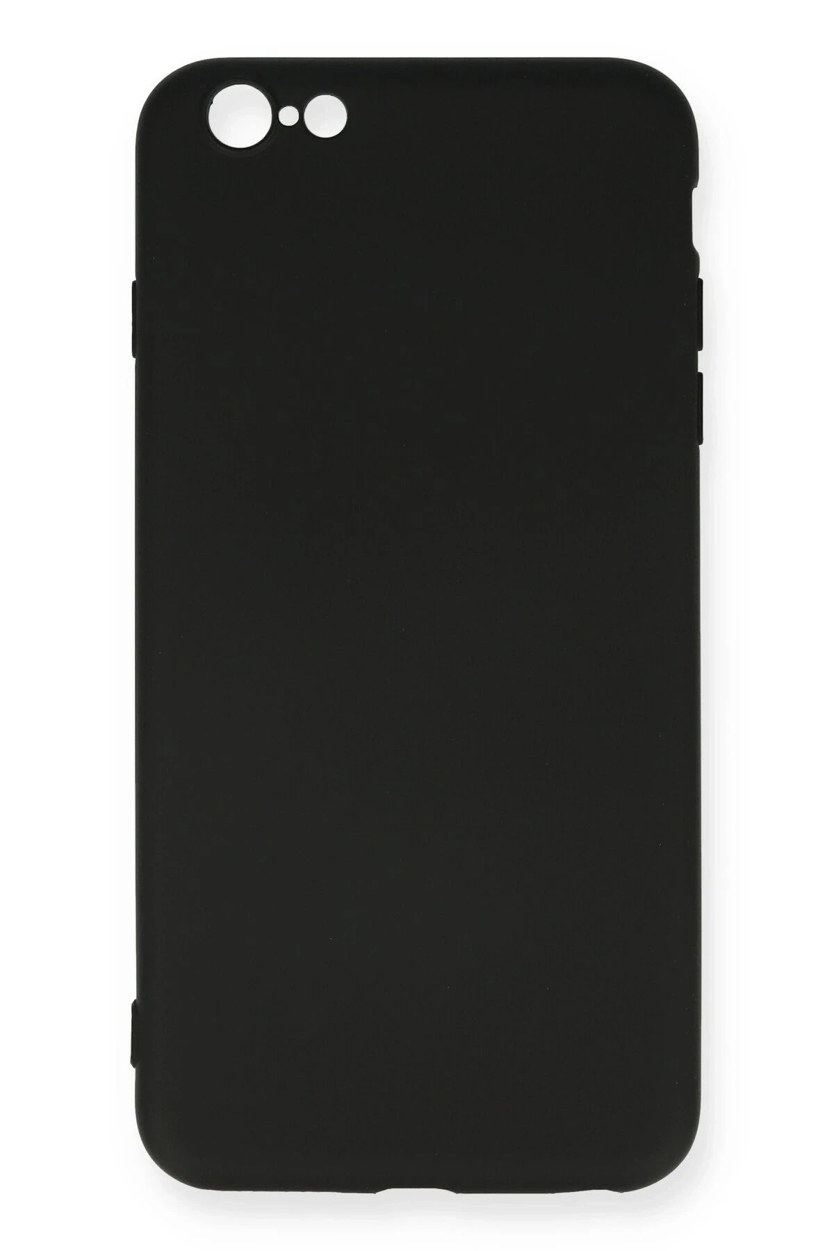 NewFace iPhone 6 Plus Kılıf Nano içi Kadife Silikon - Siyah  uyumlu