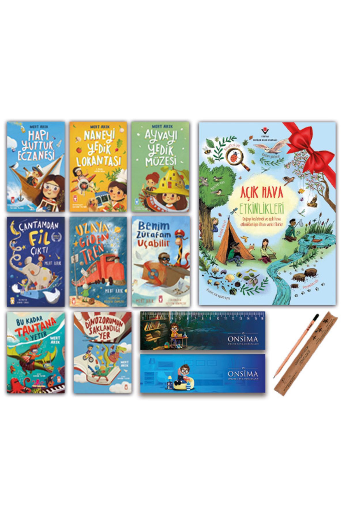 Timaş Çocuk 1 ve 2 Sınıf Hikaye Seti 9 Kitap - Hapı Yuttuk Eczanesi - Bu Kadar Tantana Yeter Mert Arık Full Set
