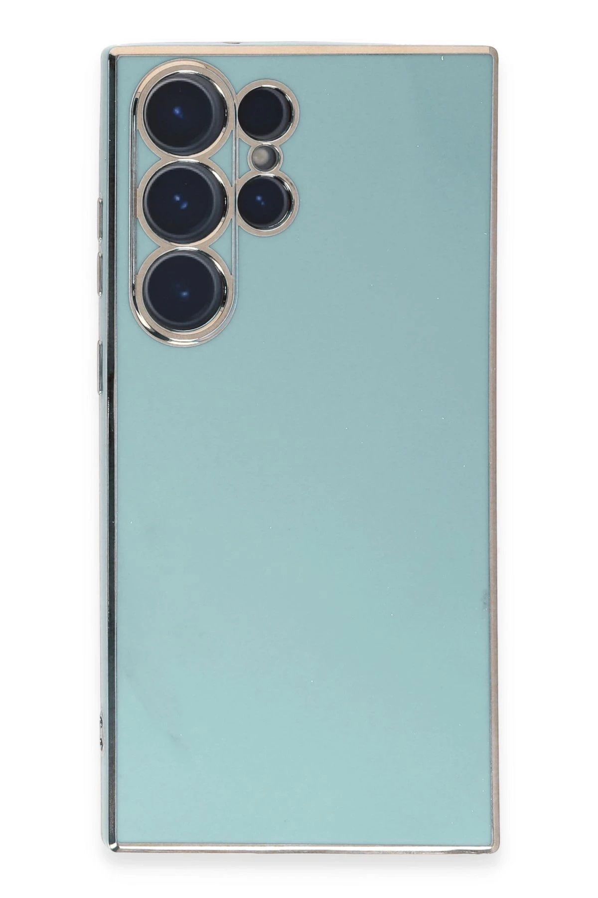 NewFace Samsung Galaxy S23 Ultra Kılıf Volet Silikon - Açık Yeşil BSTMY