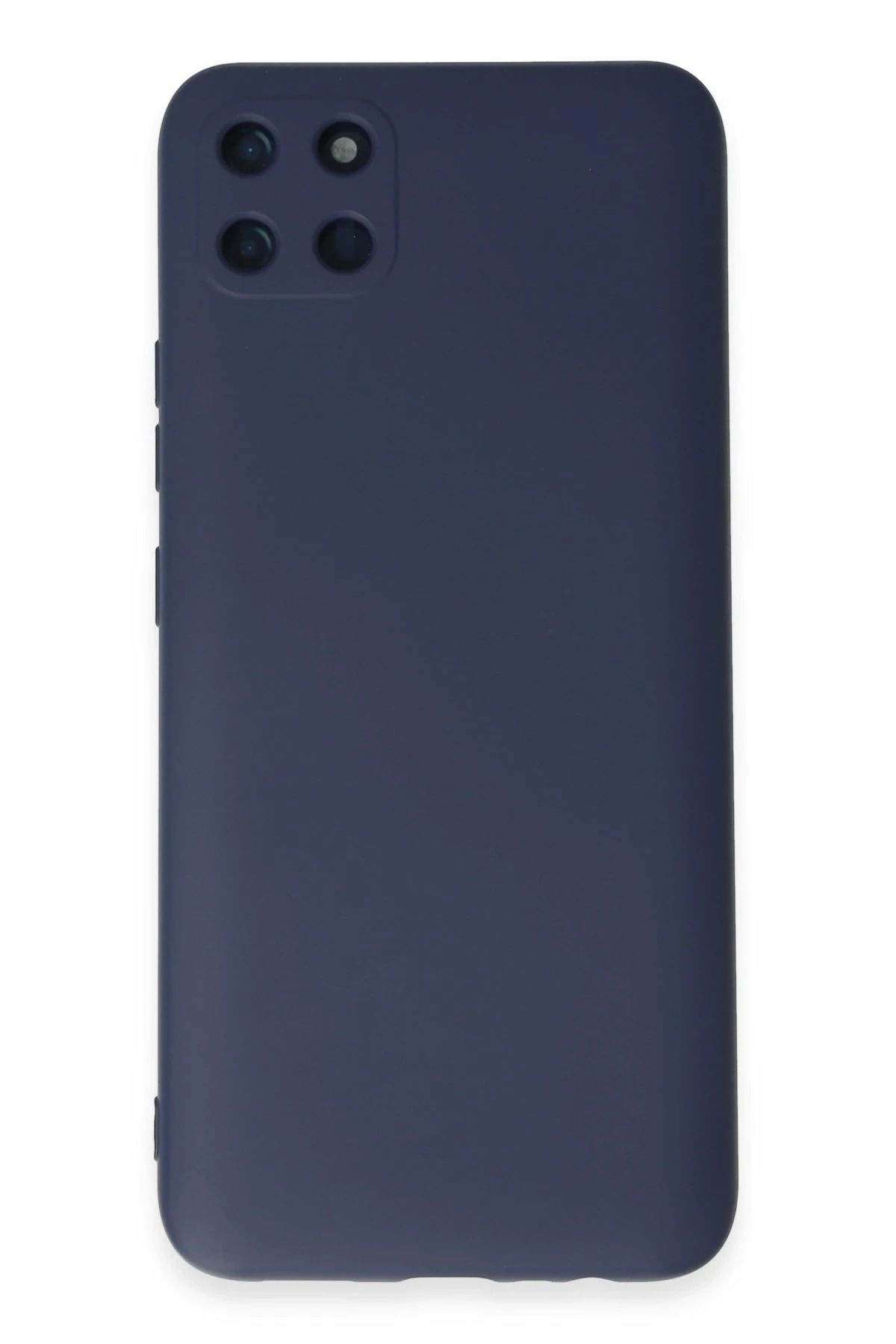 NewFace Realme C11 Kılıf Nano içi Kadife Silikon - Lacivert JOJUA