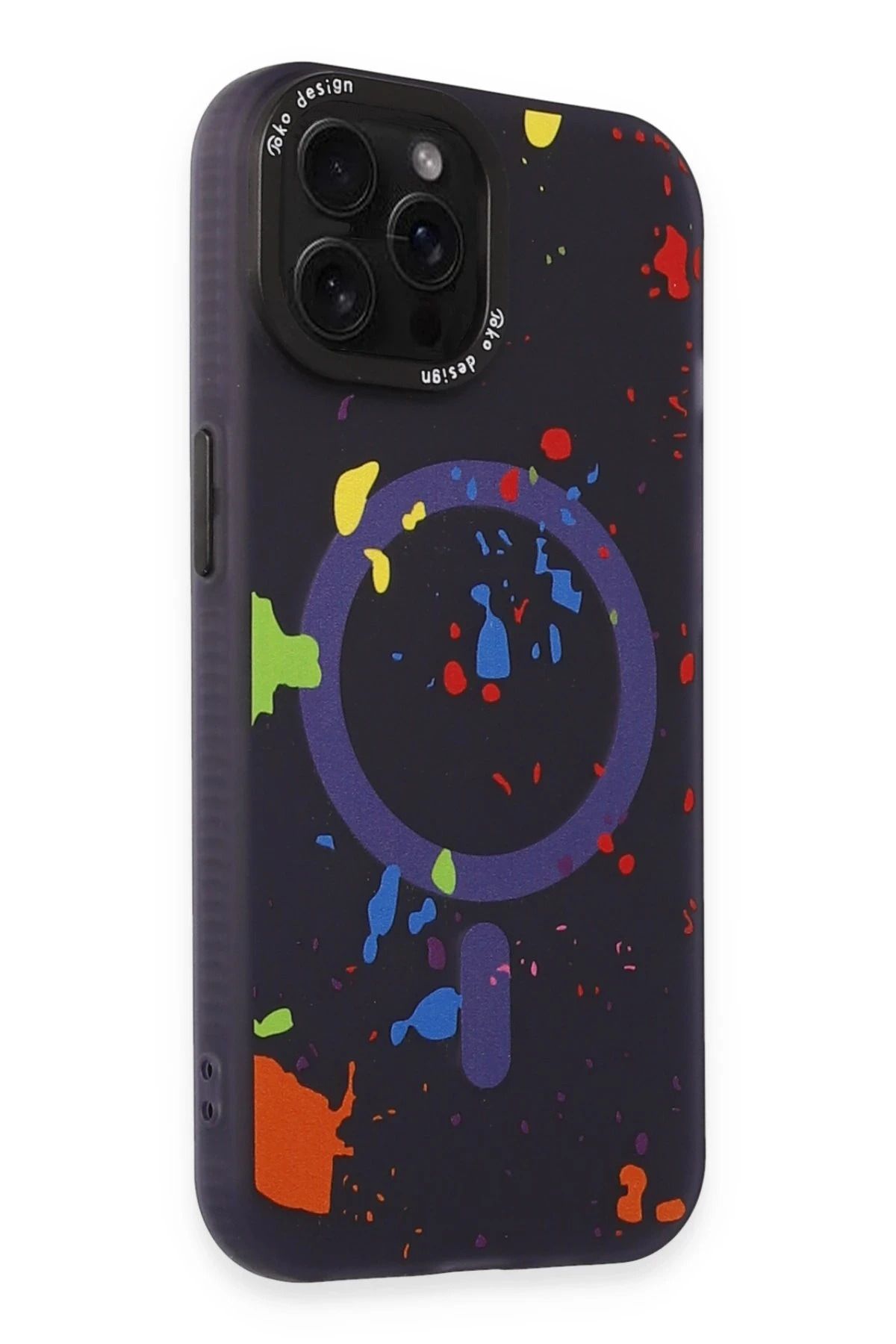 Joko iPhone 14 Pro Colorful Magsafe Kapak - Derin Mor SPTGL