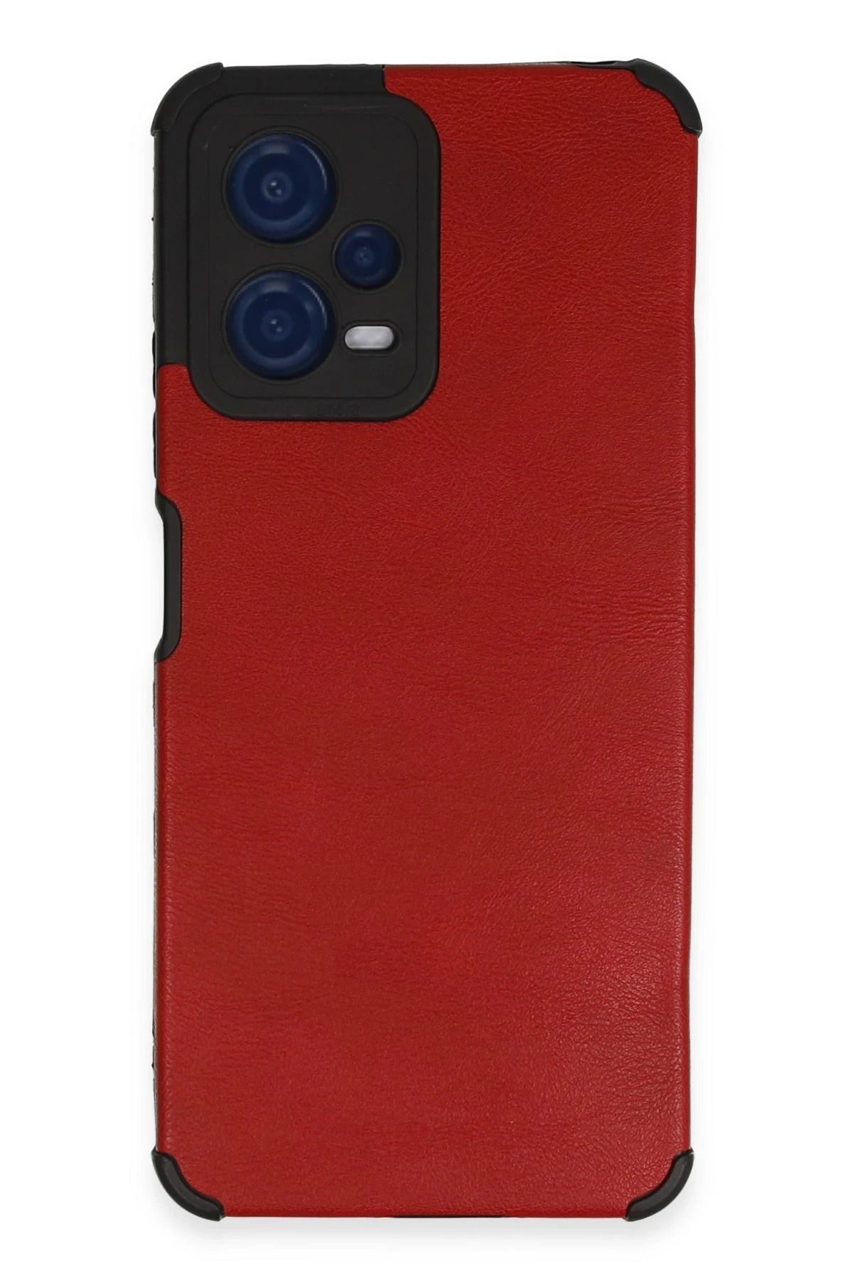 NewFace Xiaomi Redmi Note 12 5G Kılıf Loop Deri Silikon - Kırmızı INSLM