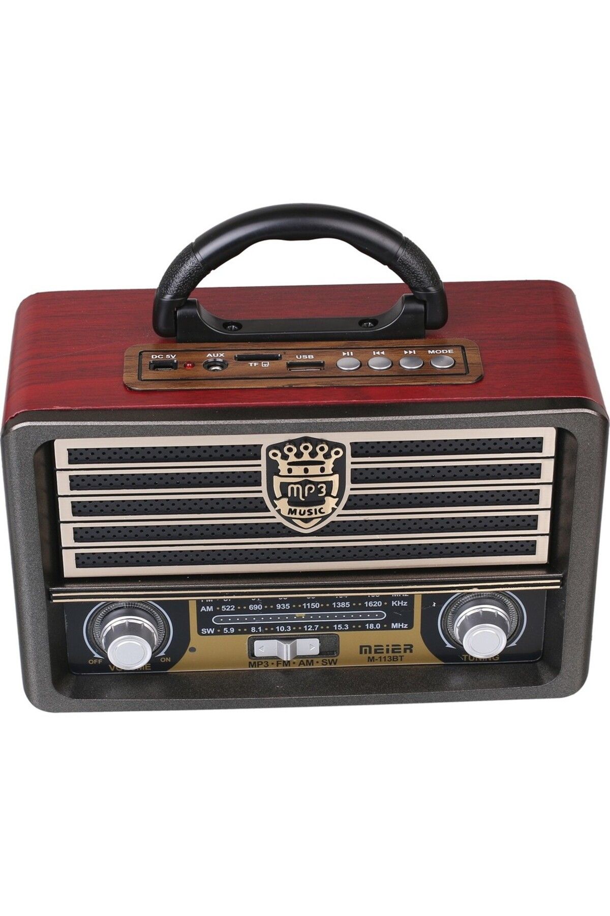L'eDoren Meier M 113BT Şarjlı Bluetooth Nostaljik Radyo