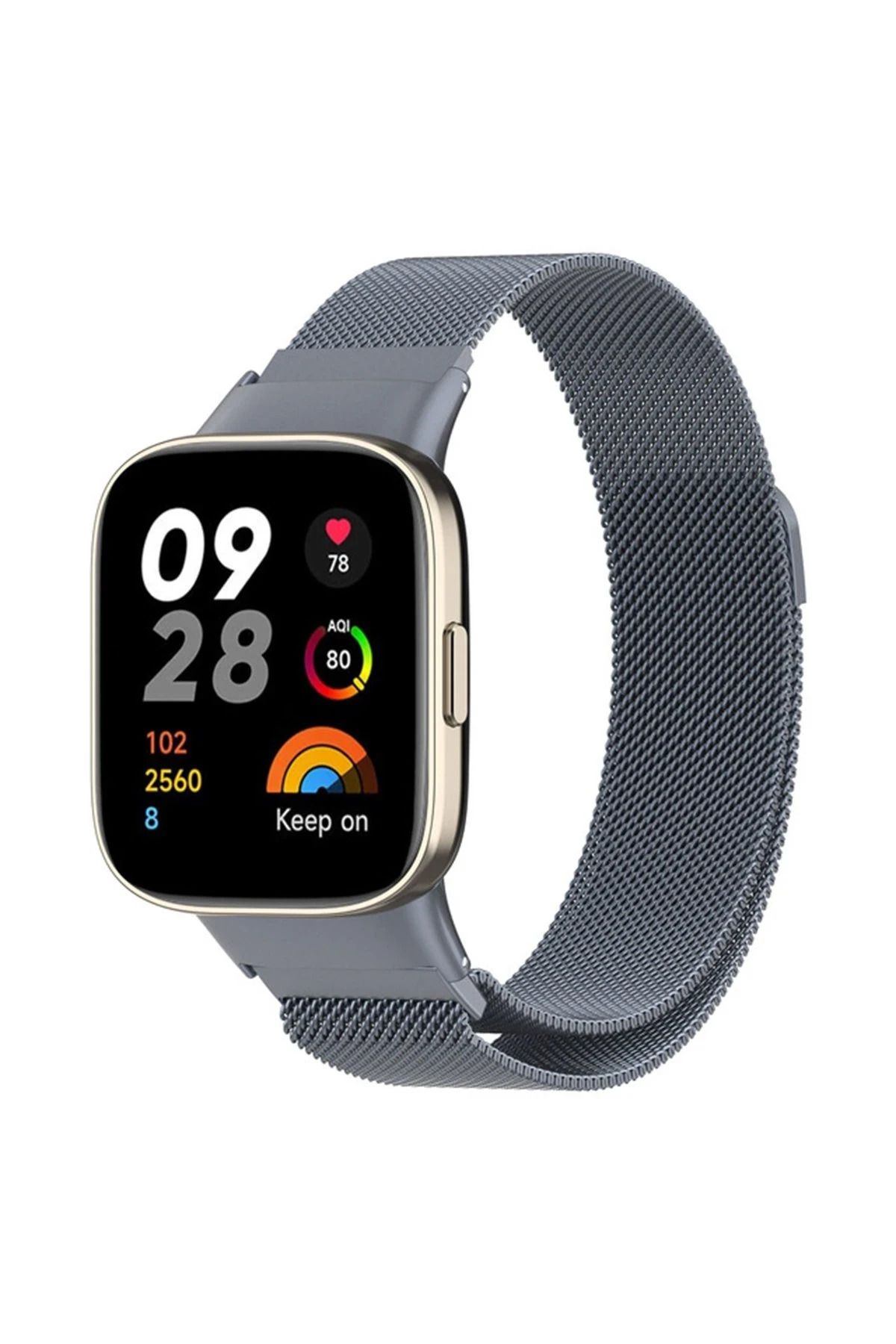 NewFace Xiaomi Redmi Watch 3 Metal Mıknatıslı Kordon - Gri BSTMY
