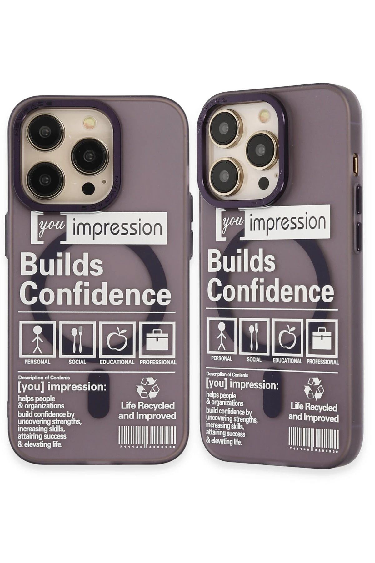 NewFace iPhone 14 Pro Kılıf Apollo Magneticsafe Desenli Kapak - Apollo Mor - 6 FLKRY