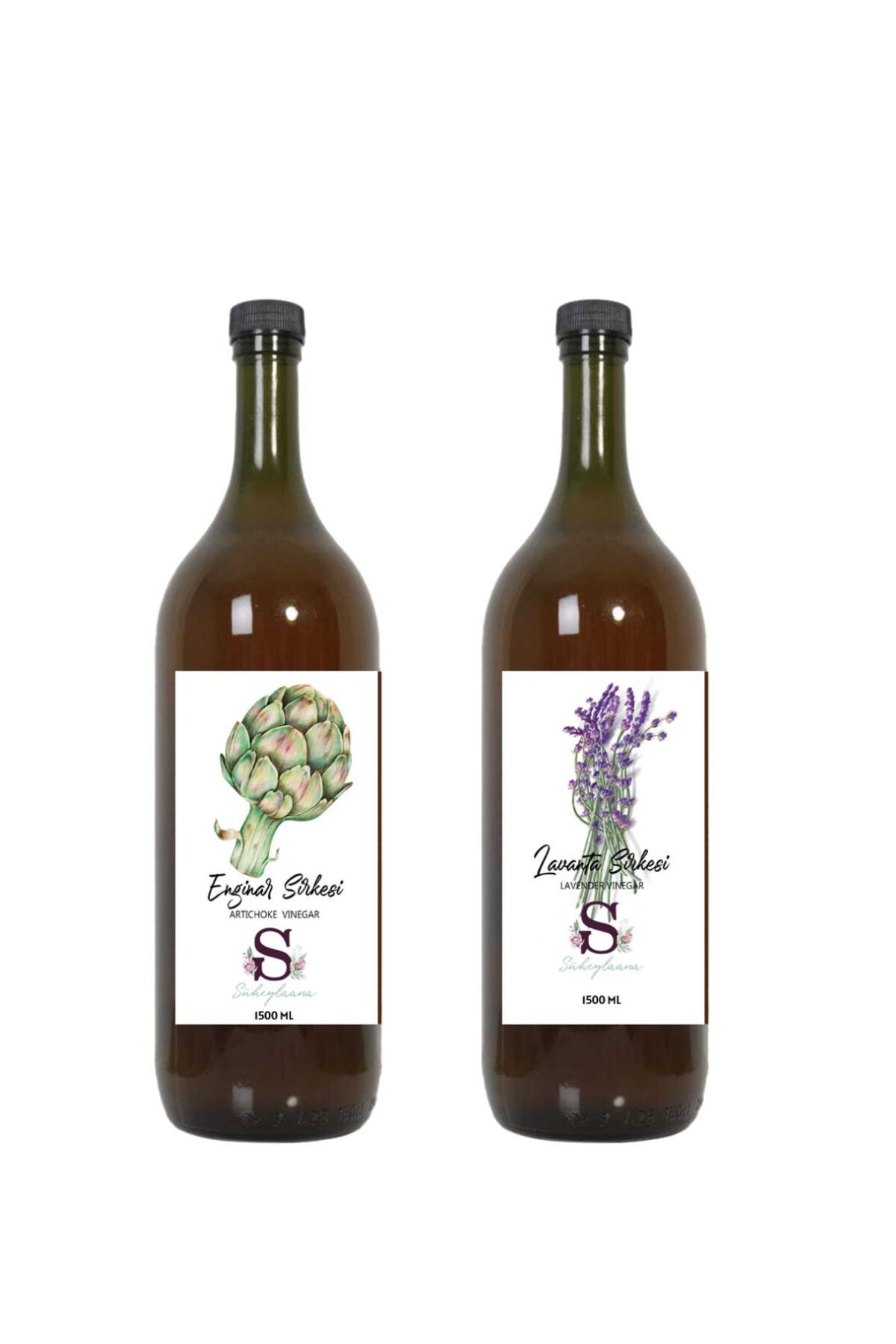 Süheylaana Doğal Enginar Sirkesi 1500 Ml - Doğal Lavanta Sirkesi 1500 Ml