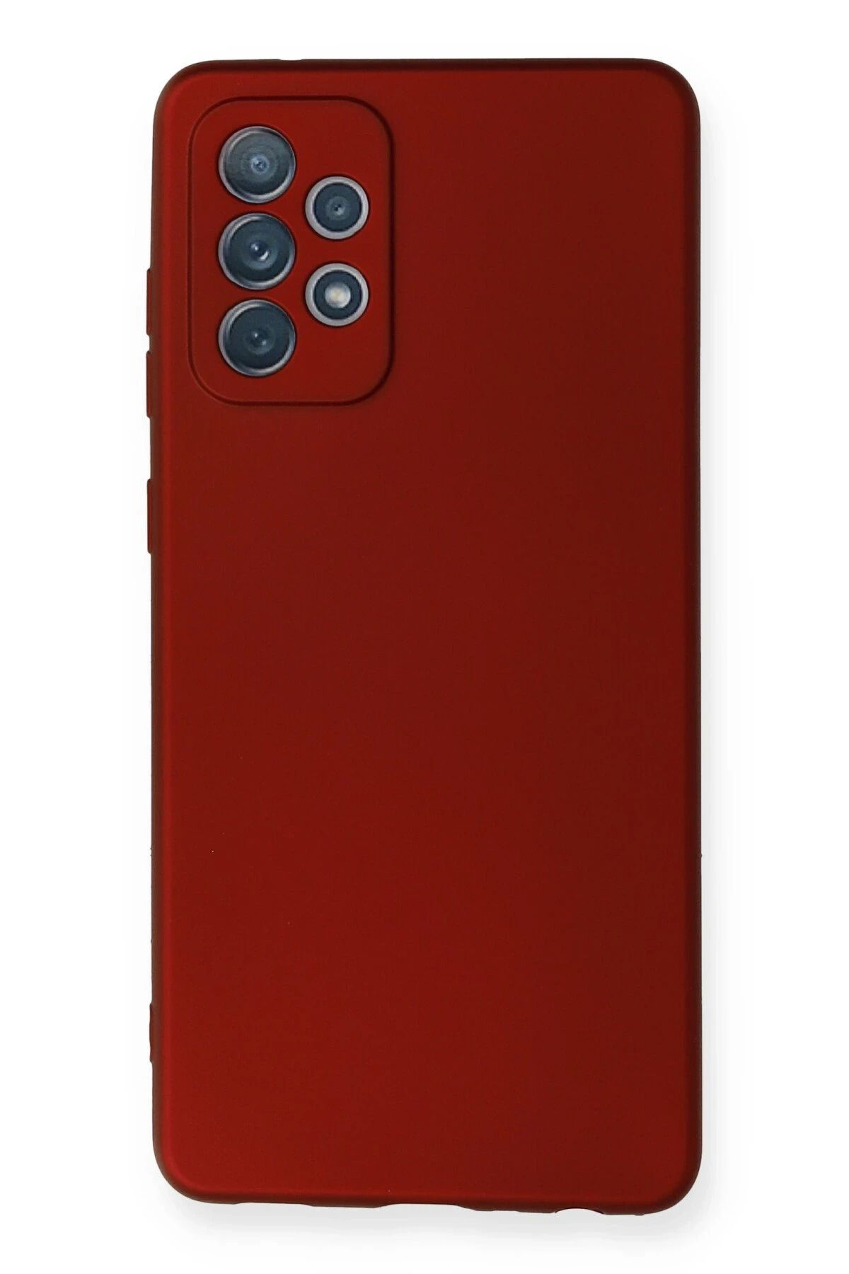 NewFace Samsung Galaxy A72 Kılıf First Silikon - Bordo HNZRN
