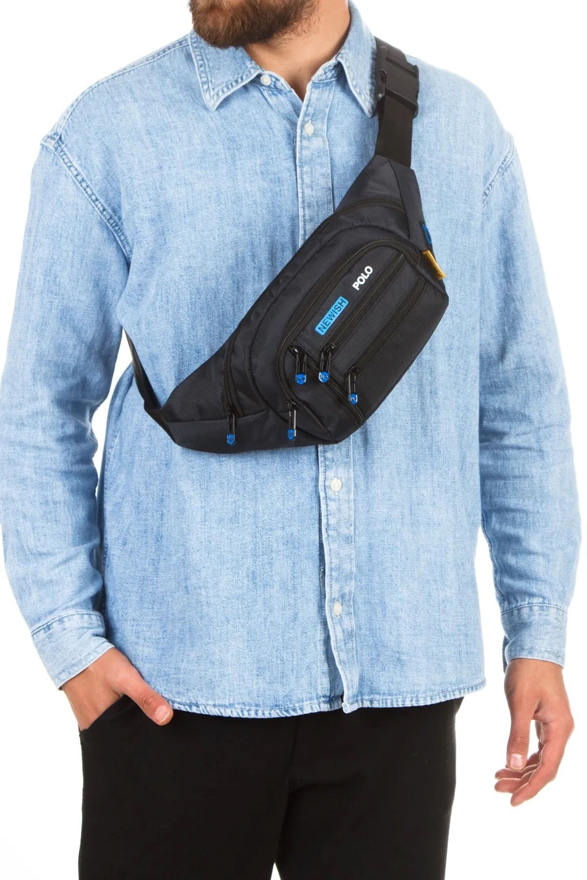 Newish Polo ÇAPRAZ Bel ve Omuz Çantası, Free Bag