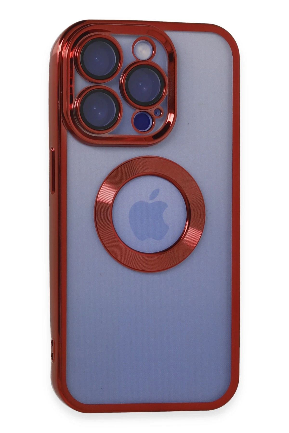 NewFace iPhone 15 Pro Kılıf Slot Silikon - Kırmızı FERRG