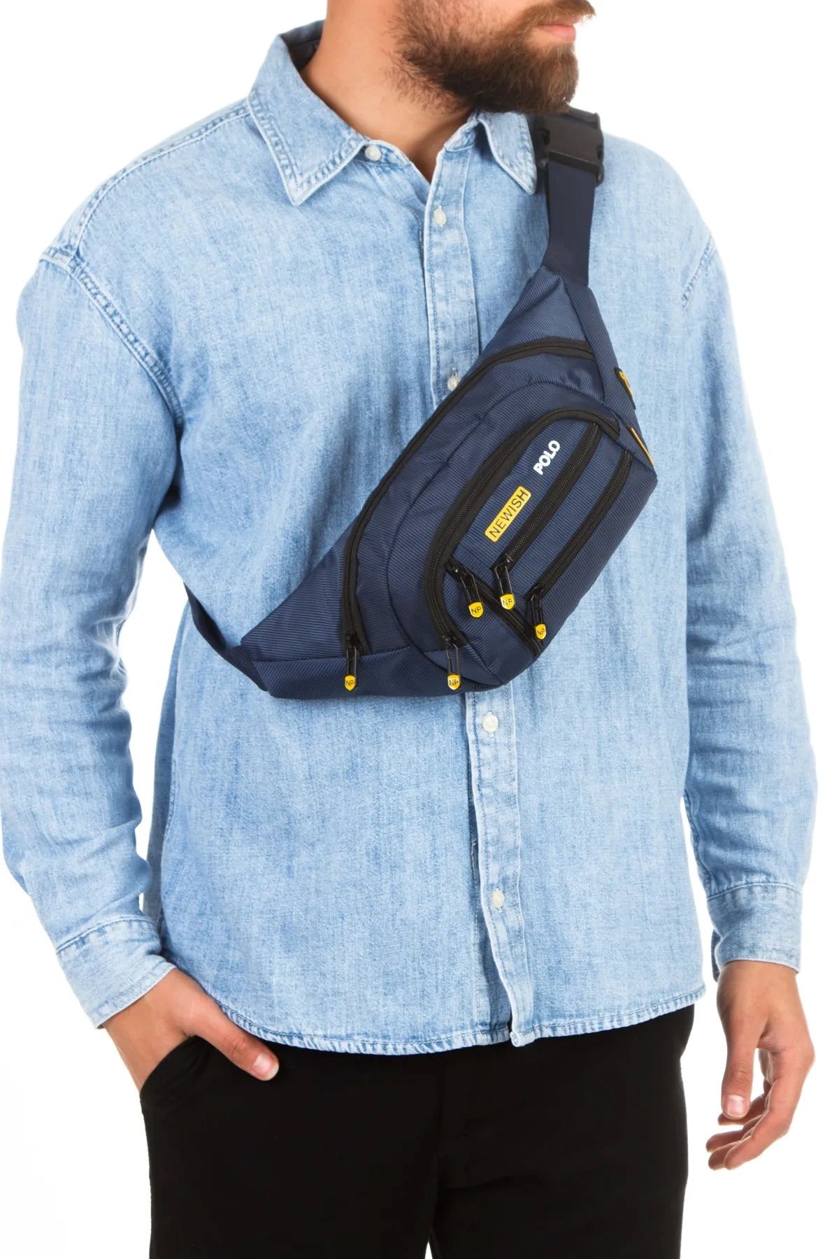 Newish Polo ÇAPRAZ Bel ve Omuz Çantası, Free Bag