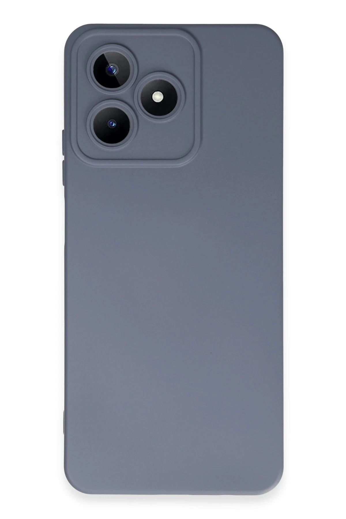 NewFace Realme C53 Kılıf Nano içi Kadife Silikon - Gri JOJUA