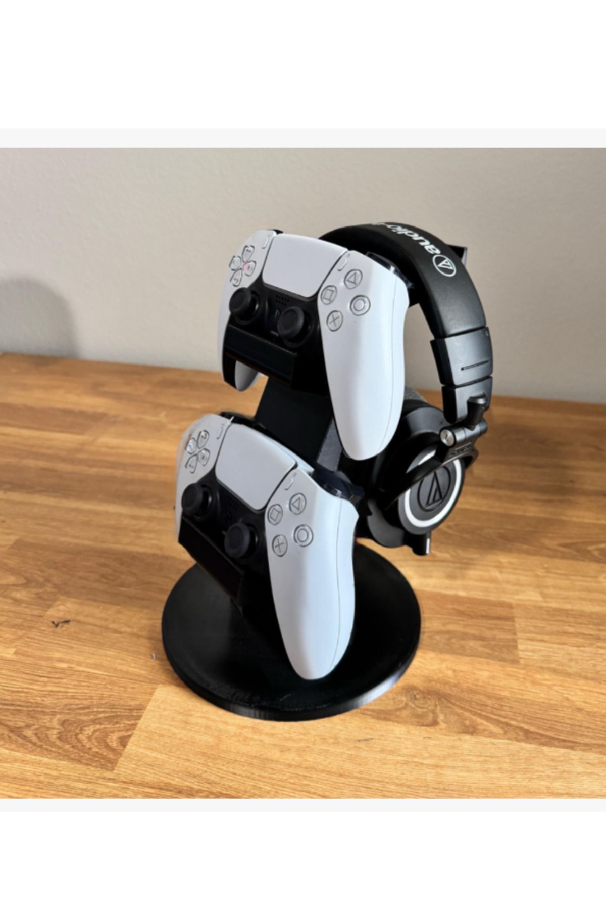 3DAKSESUAR Çift PS5 Kontrol Ünitesi Standı Kulaklık Tutucu