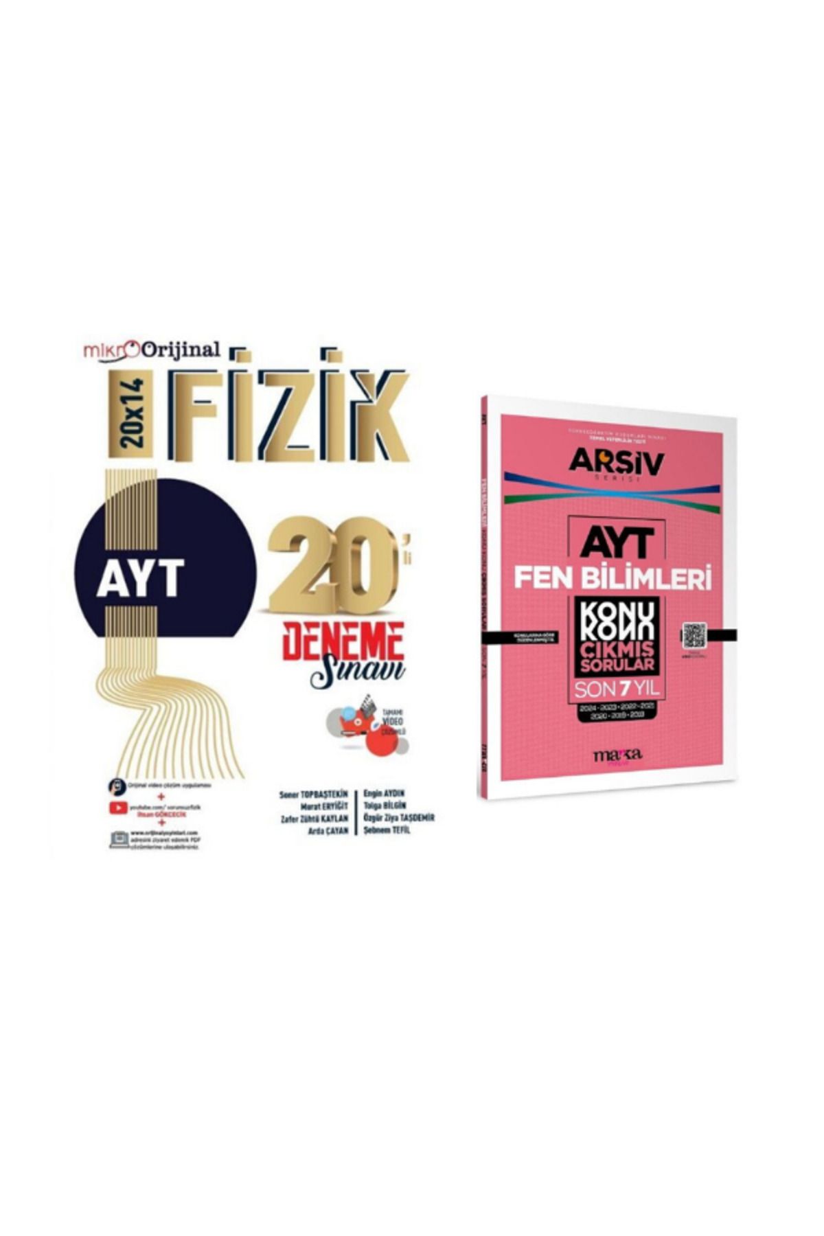 Aydın Yayınları 2025 mikro orijinal ayt fizik branş deneme ve ayt fen 7 yıl çıkmış soru
