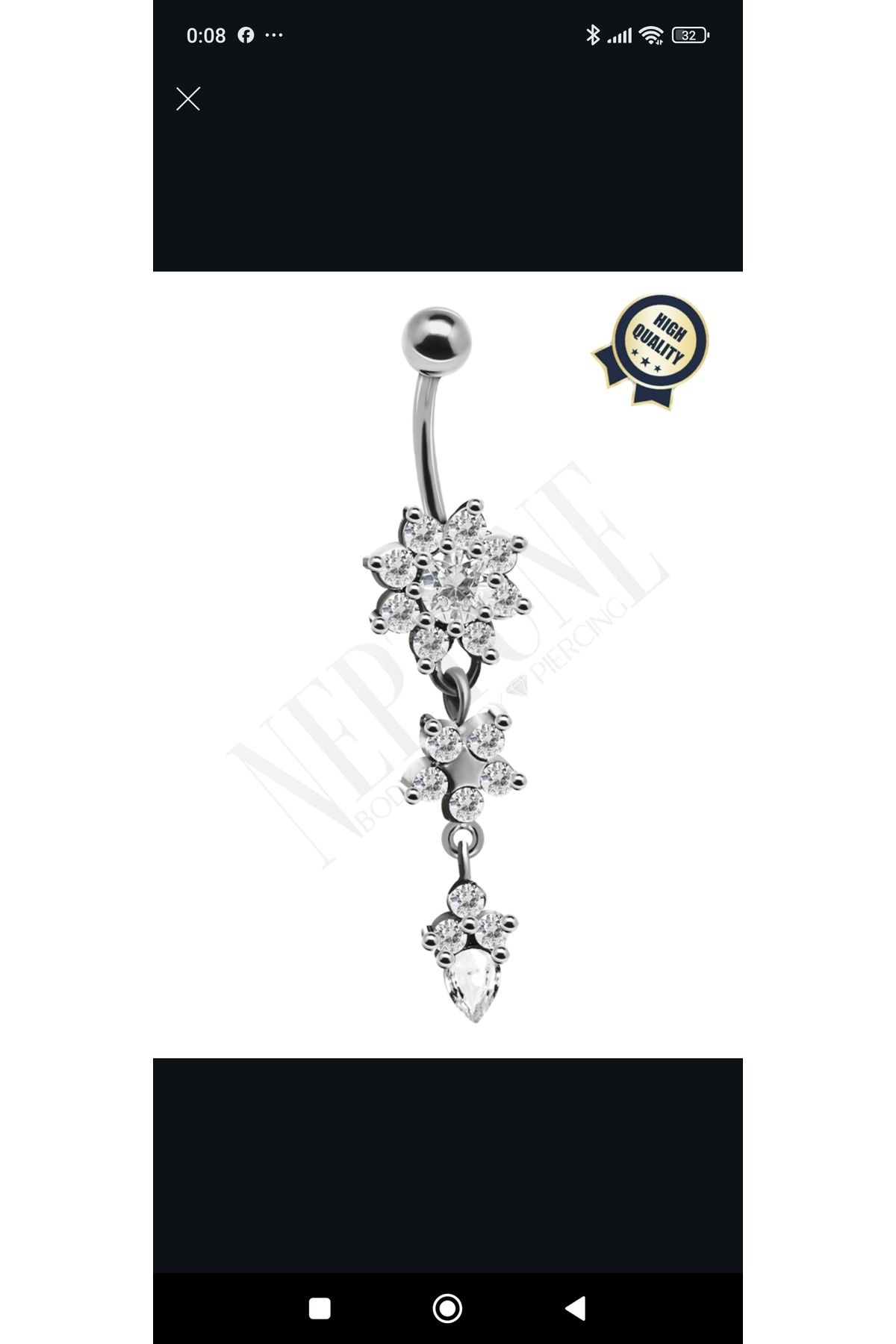 linaaksesuar Göbek piercing