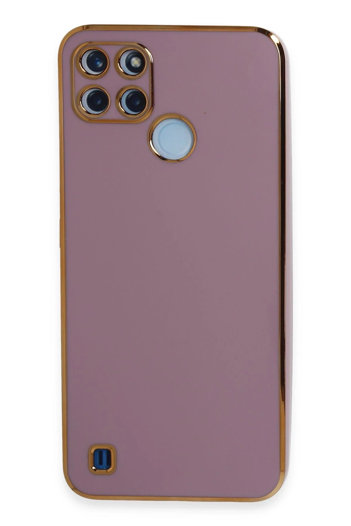 NewFace Realme C25Y Kılıf Volet Silikon - Mor JOJUA