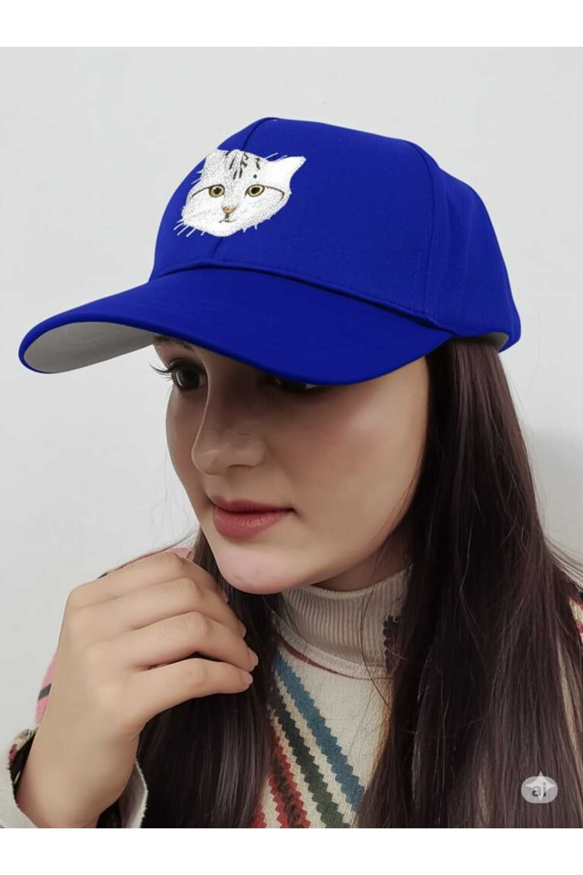 Anelli Kişiye Özel Evcil Hayvan Nakış Tasarımlı Şapka, Kişiye Özel , Kedi, Köpek , Kuş , Nakışlı Şapka