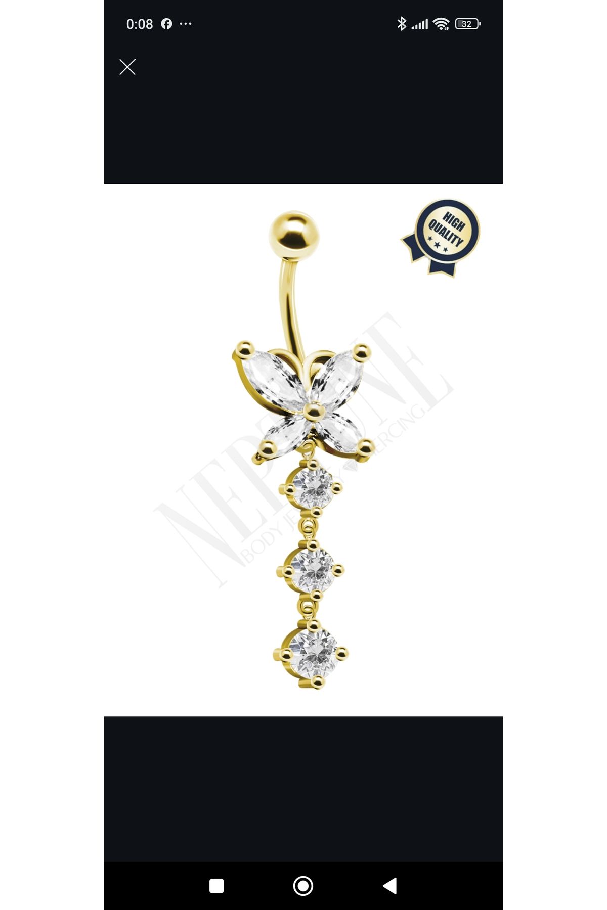 linaaksesuar Göbek piercing