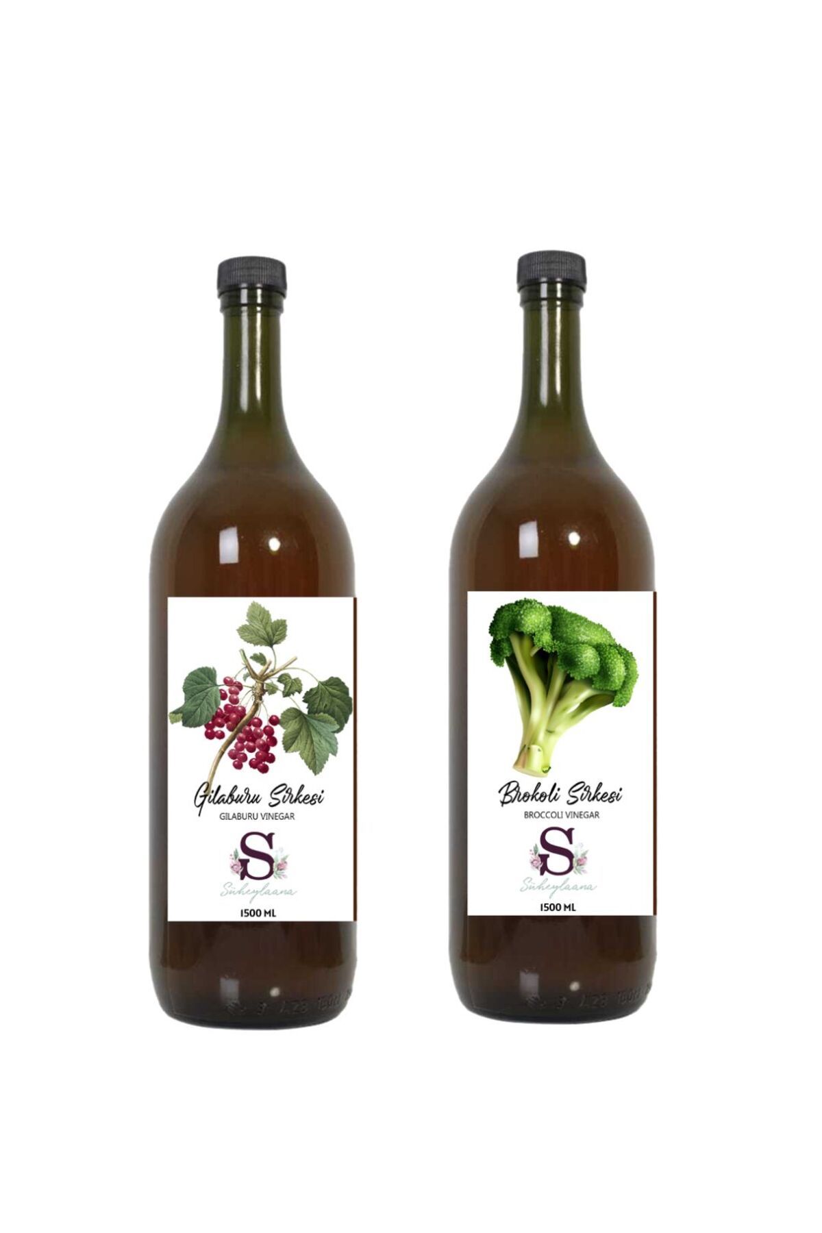 Süheylaana Doğal Gilaburu Sirkesi 1500 Ml - Doğal Brokoli Sirkesi 1500 Ml