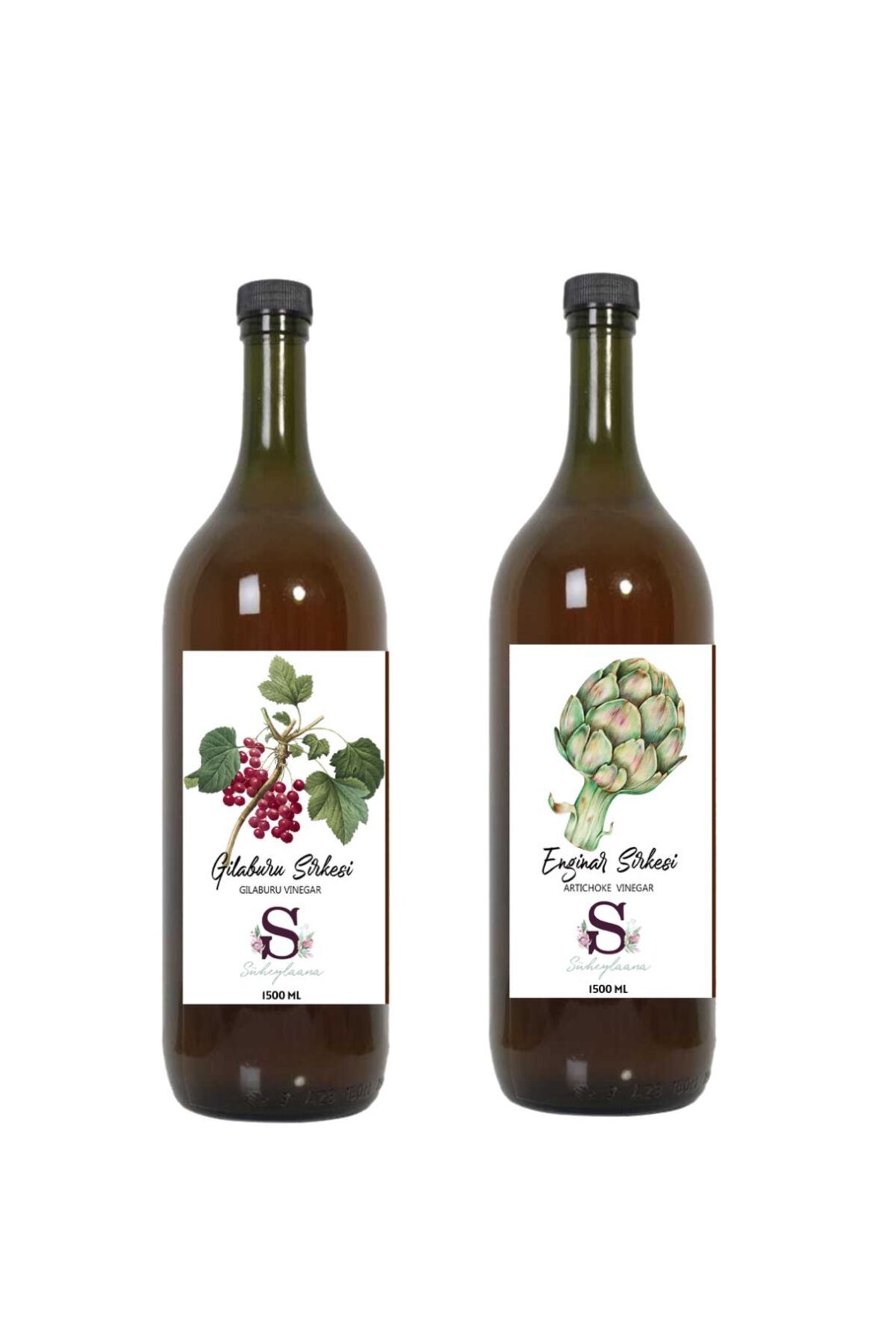 Süheylaana Doğal Gilaburu Sirkesi 1500 Ml - Doğal Enginar Sirkesi 1500 Ml