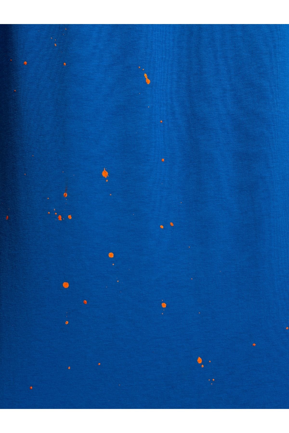 تی شرت آبی مردانه Tshirt Male بزرگ K.Kol اورجینال Loft